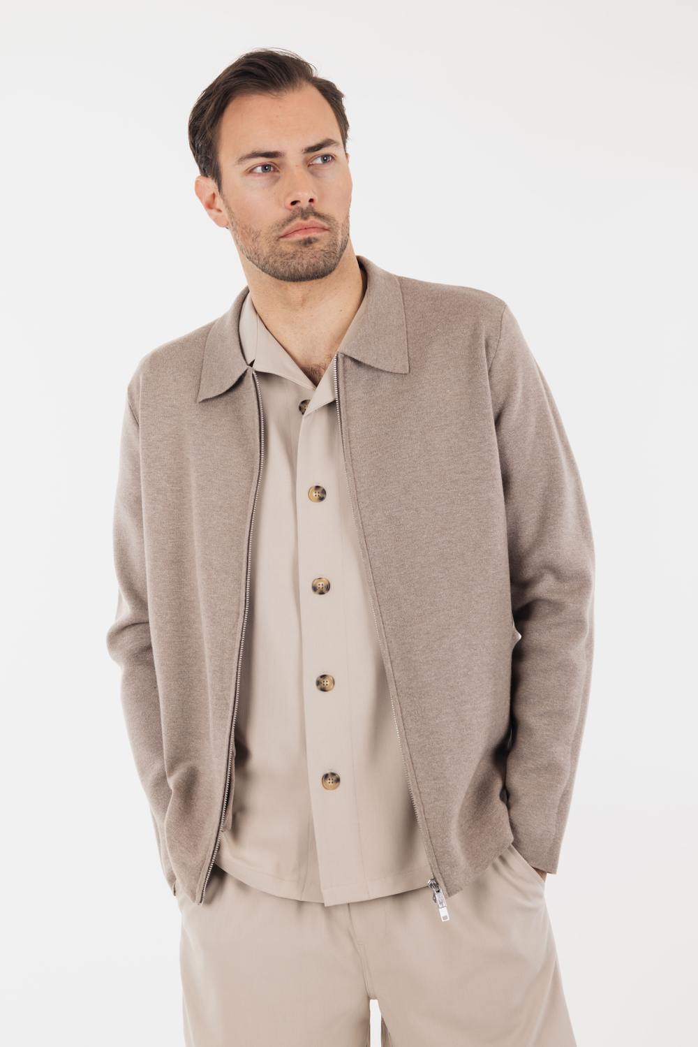 Urban Pioneers Male Brian Cardigan CARDIGAN SAND