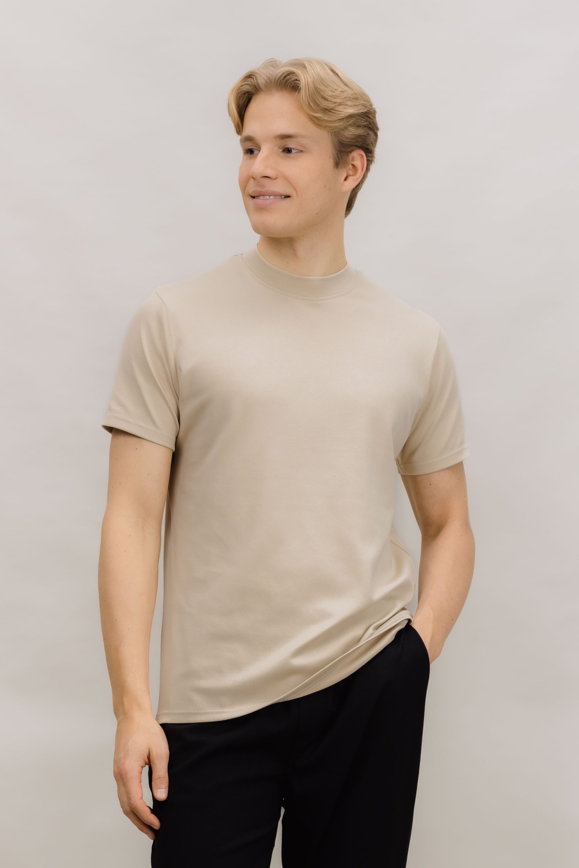 Urban Pioneers Male Bruno Tee T-SHIRT LIGHT SAND