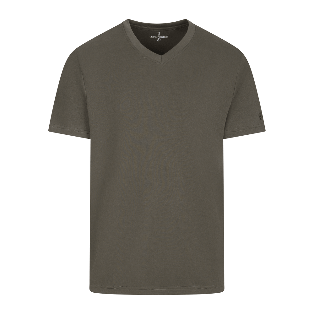 Urban Pioneers Male Bruno V-neck Tee T-SHIRT FOREST NIGHT