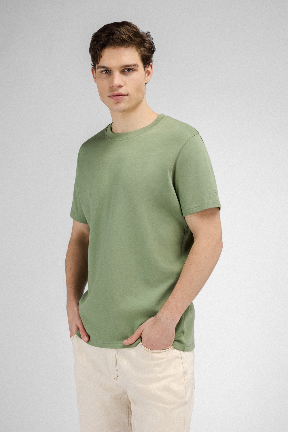 Urban Pioneers Male Bruno r-neck T-SHIRT HEDGE GREEN