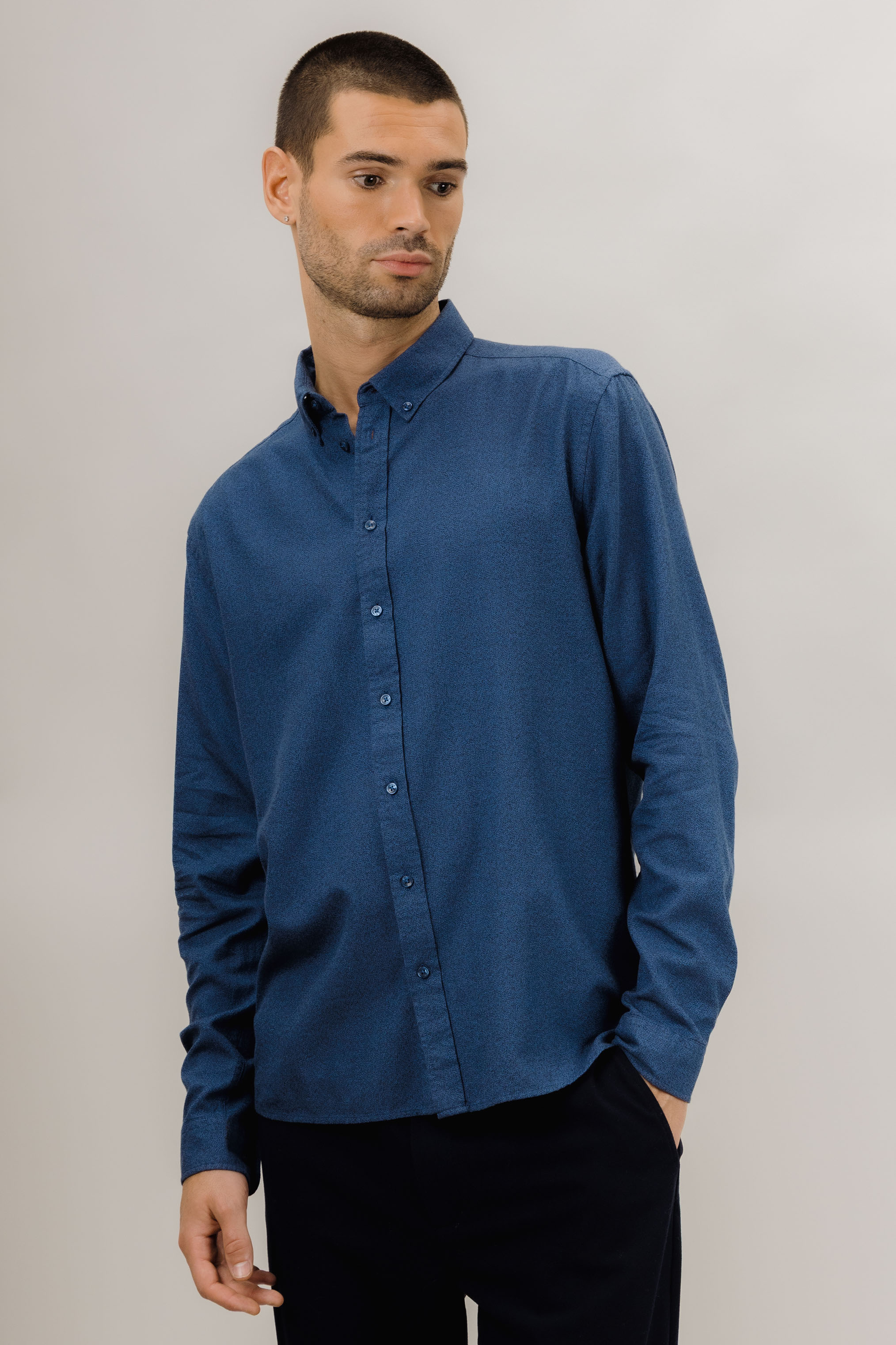 Urban Pioneers Male Canton Shirt SHIRT DARK NAVY