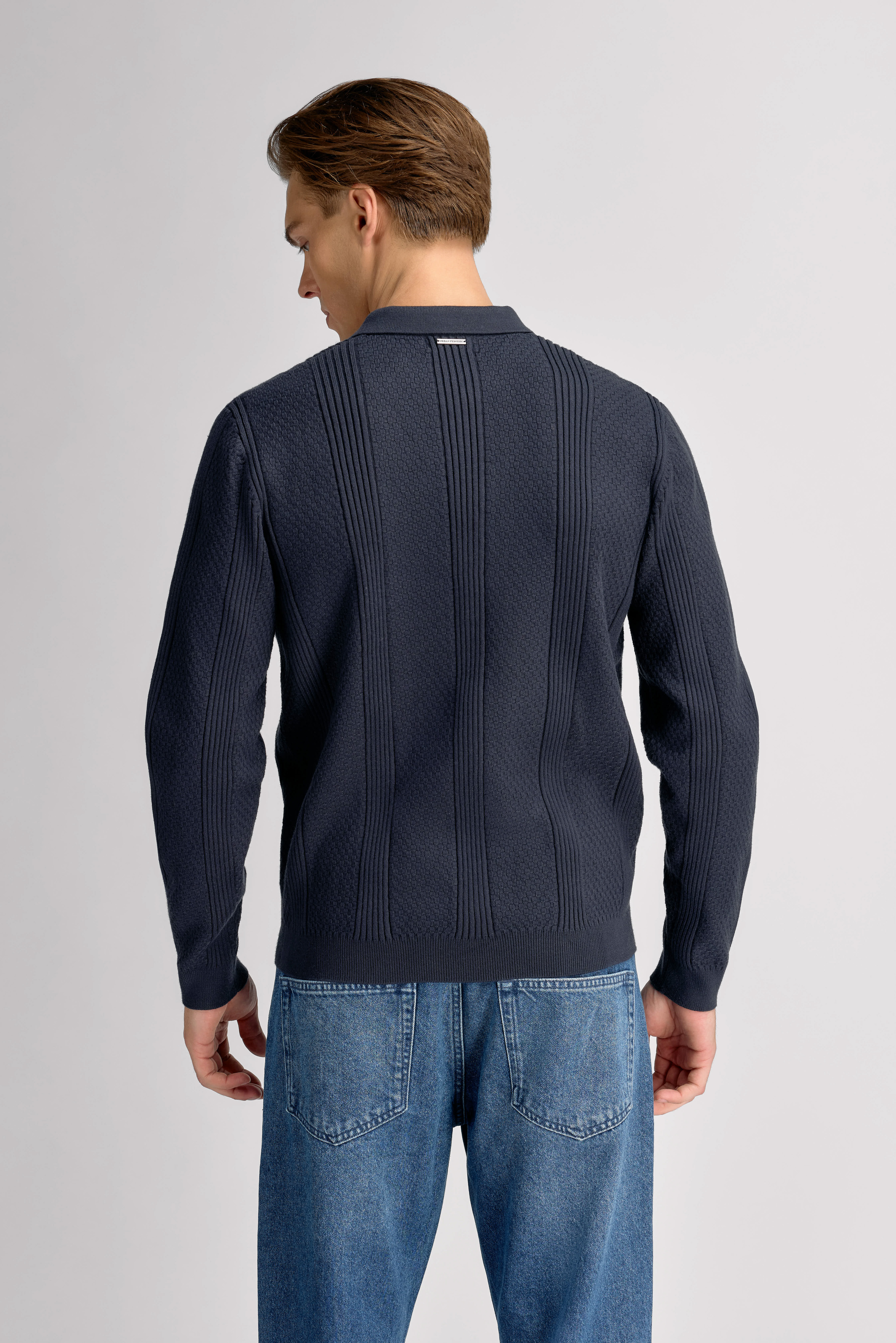 Urban Pioneers Male Casper Half-Zip SWEATER DARK NAVY
