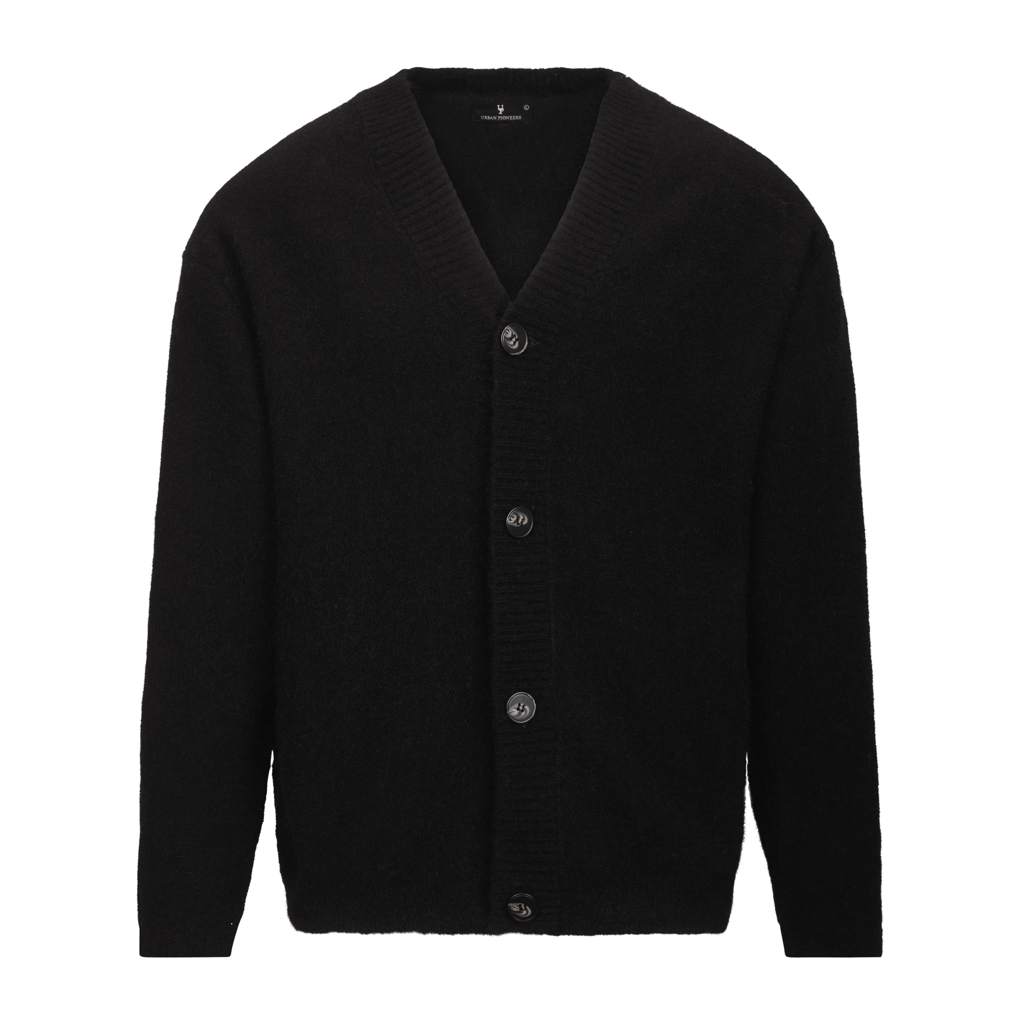 Urban Pioneers Male Cedric Cardigan CARDIGAN BLACK