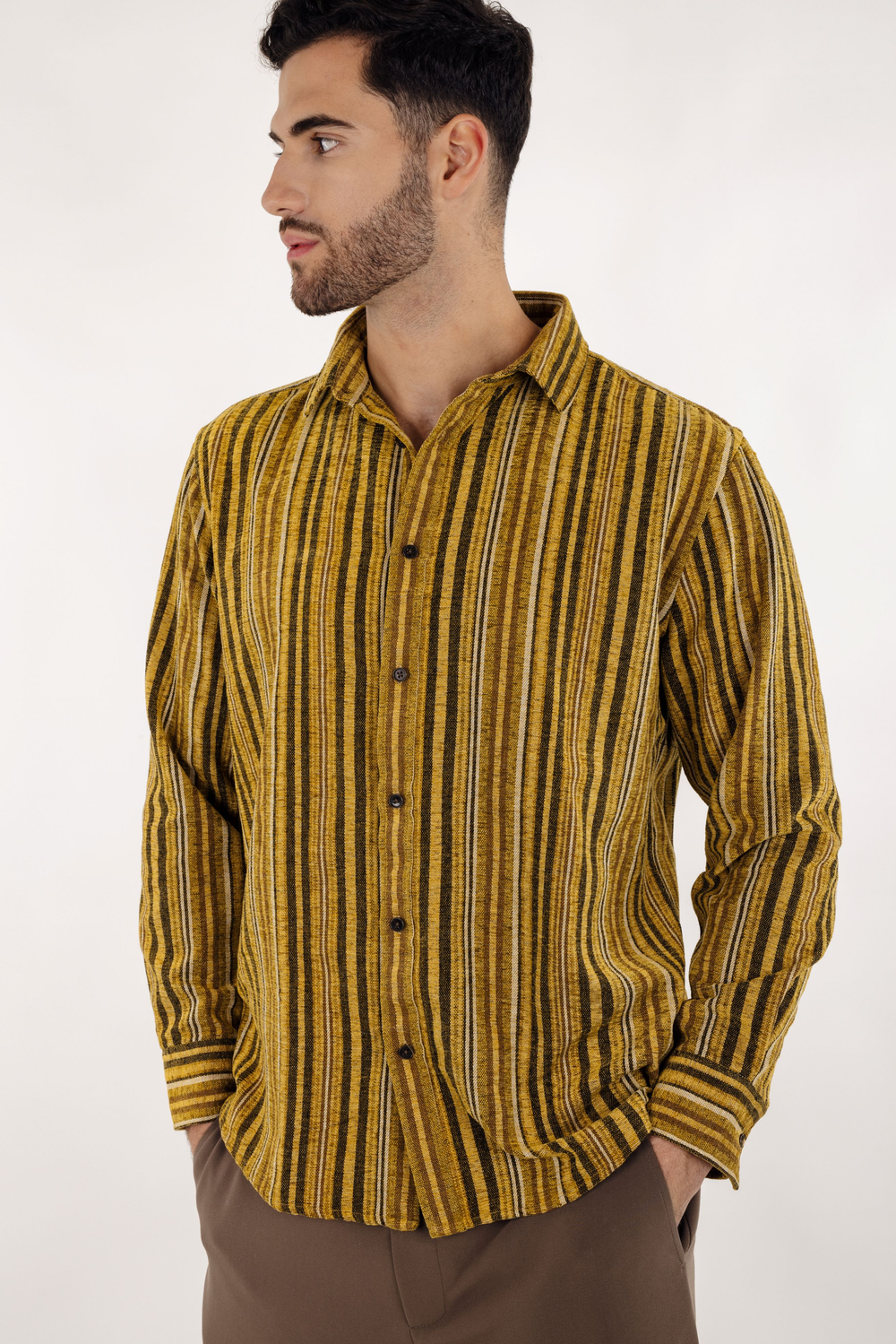 Urban Pioneers Male Cedrik Shirt SHIRT YELLOW