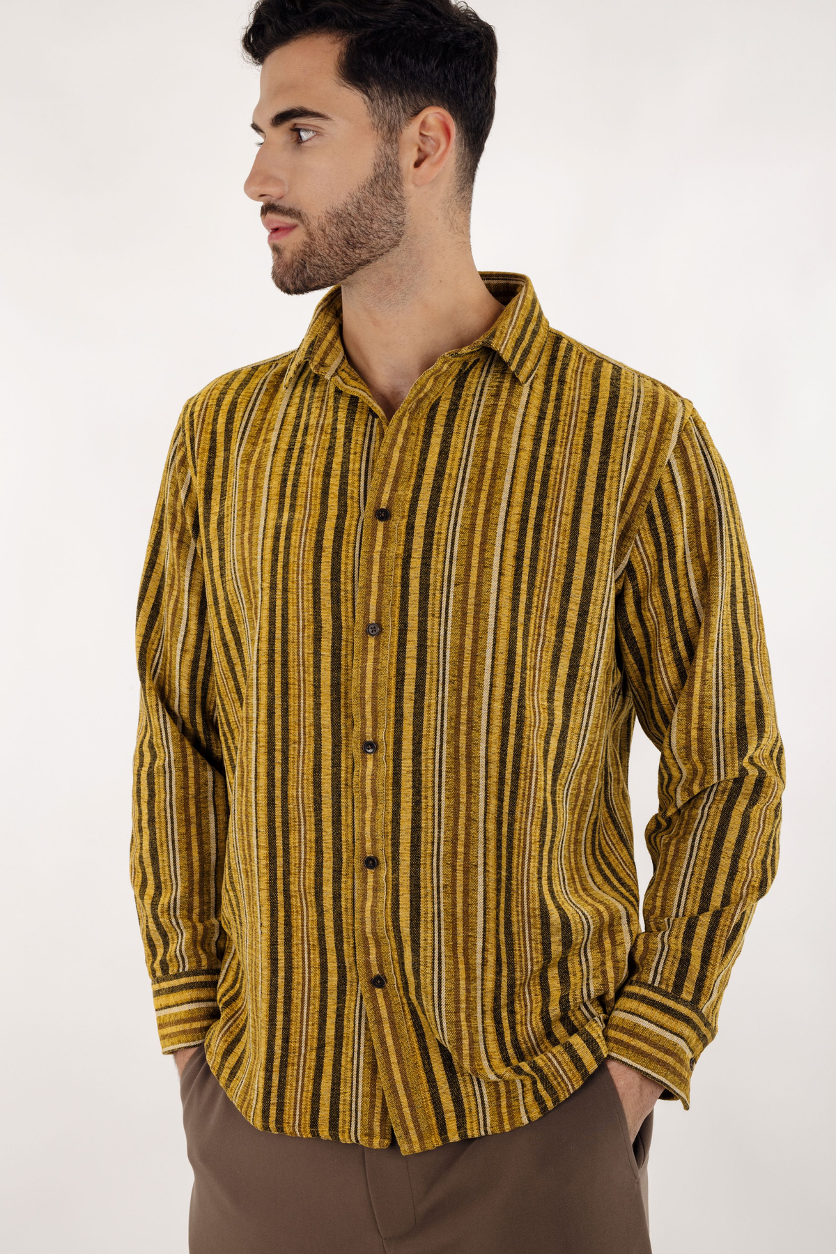 Urban Pioneers Male Cedrik Shirt SHIRT YELLOW