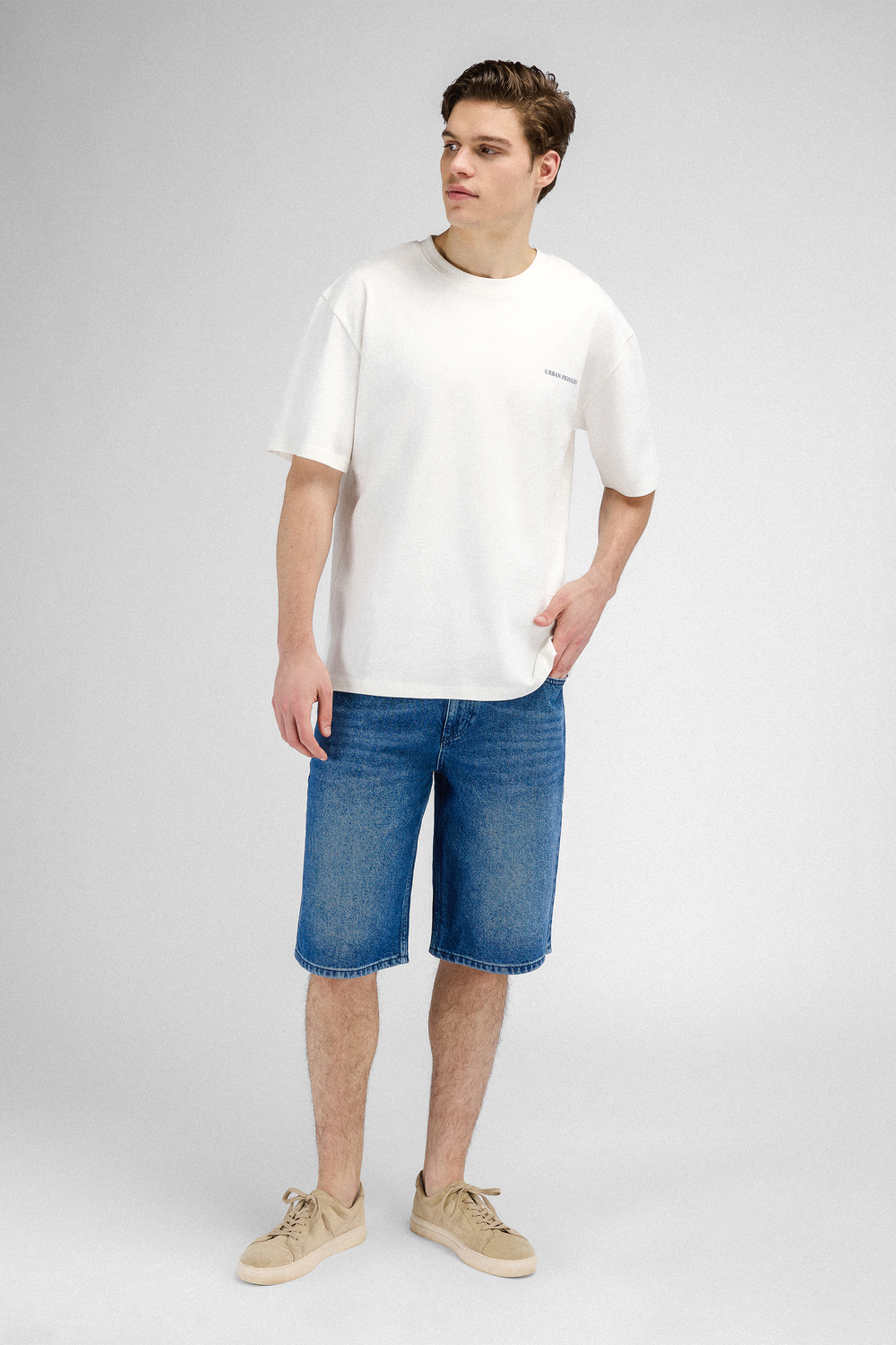 Urban Pioneers Male Chance Denim Shorts SHORTS