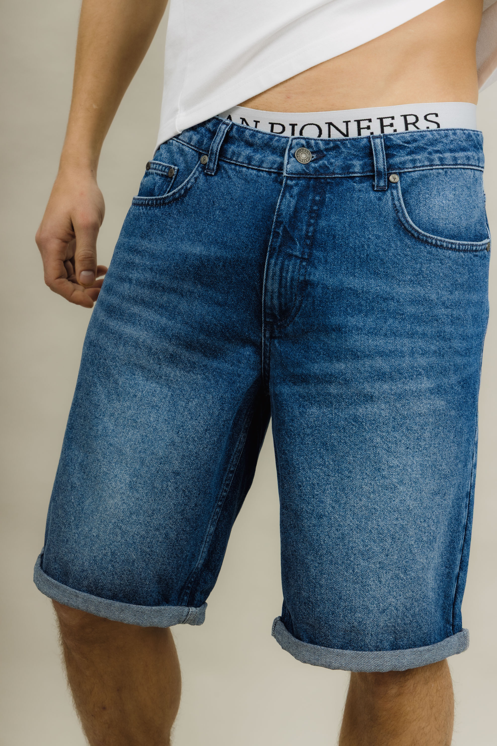 Urban Pioneers Male Chance Denim Shorts SHORTS MID BLUE
