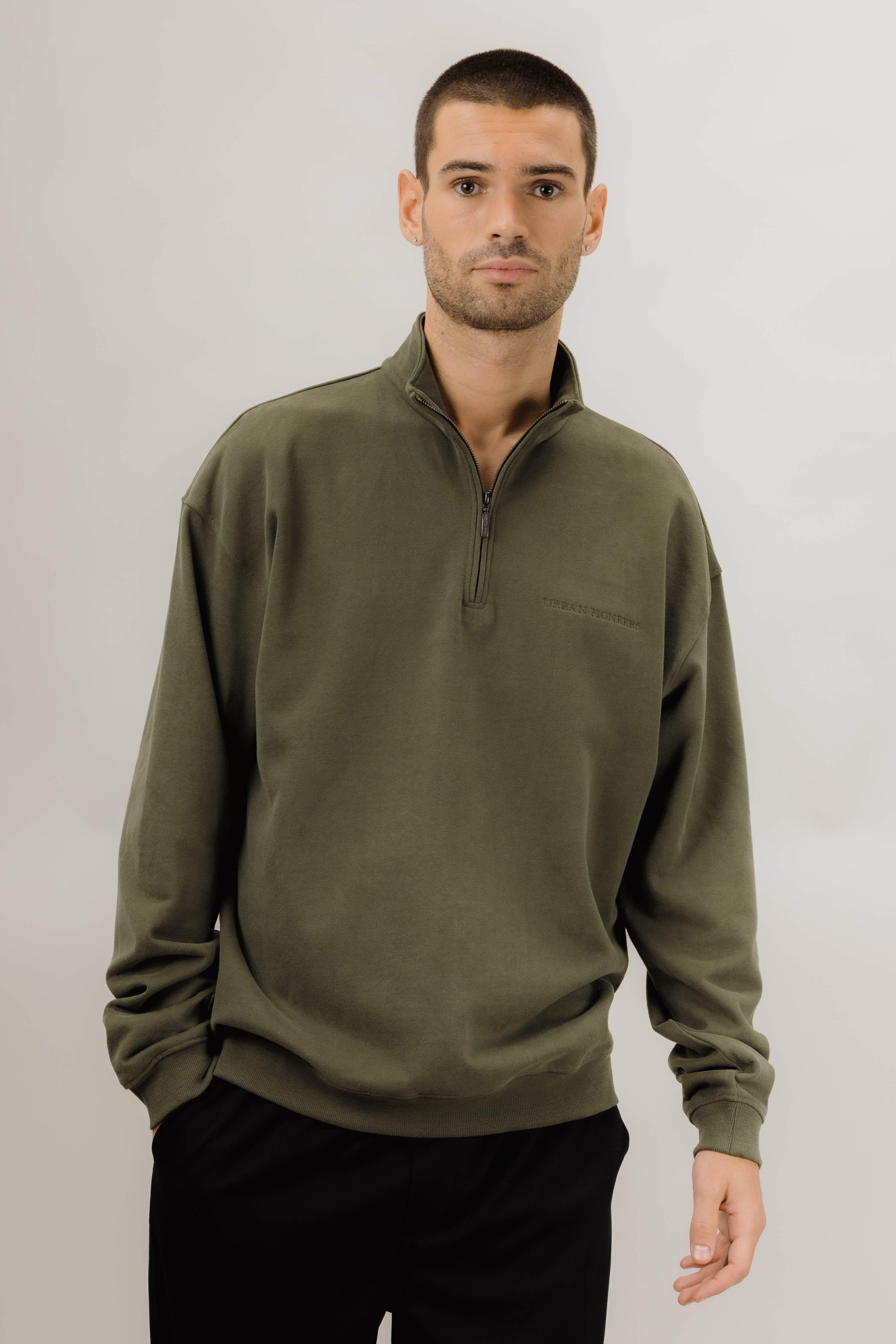 Urban Pioneers Male Chow Half-zip SWEATER FOREST NIGHT