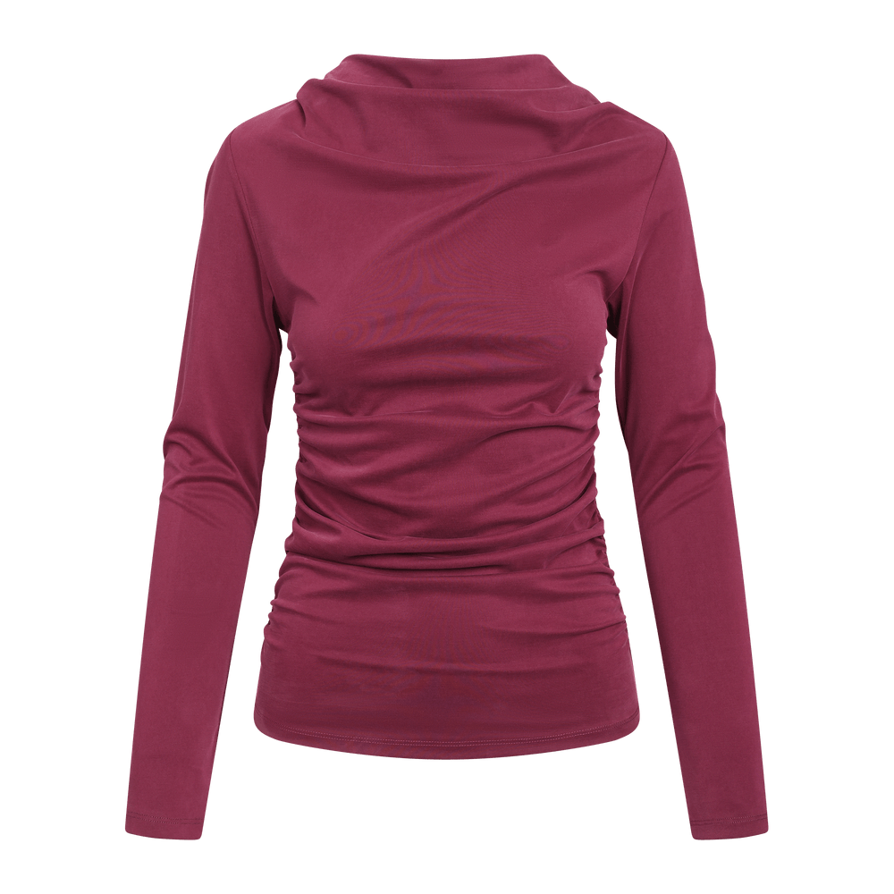 Urban Pioneers Female Clio LS Top TOP BURGUNDY