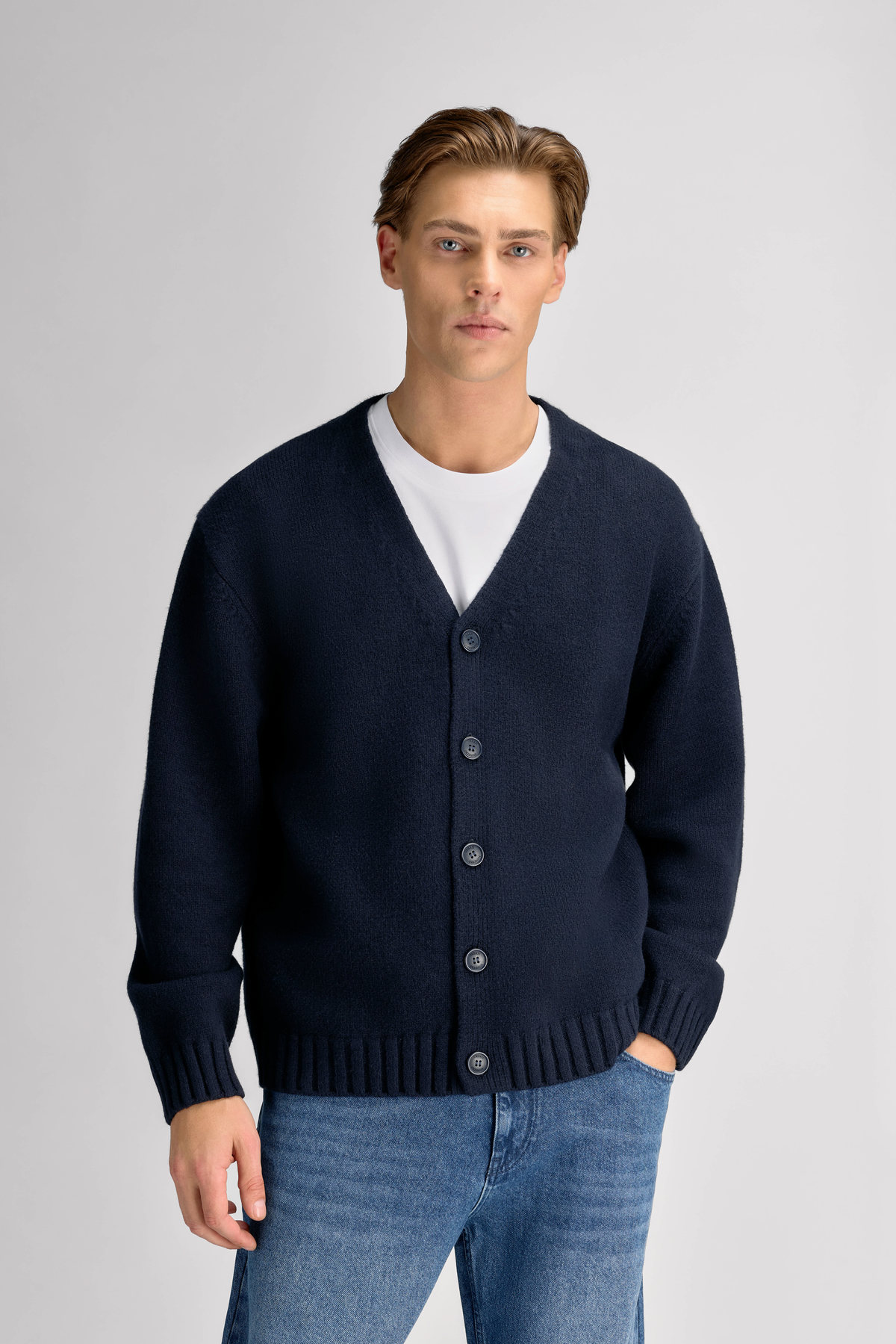 Urban Pioneers Male Conrad Cardigan CARDIGAN DARK NAVY