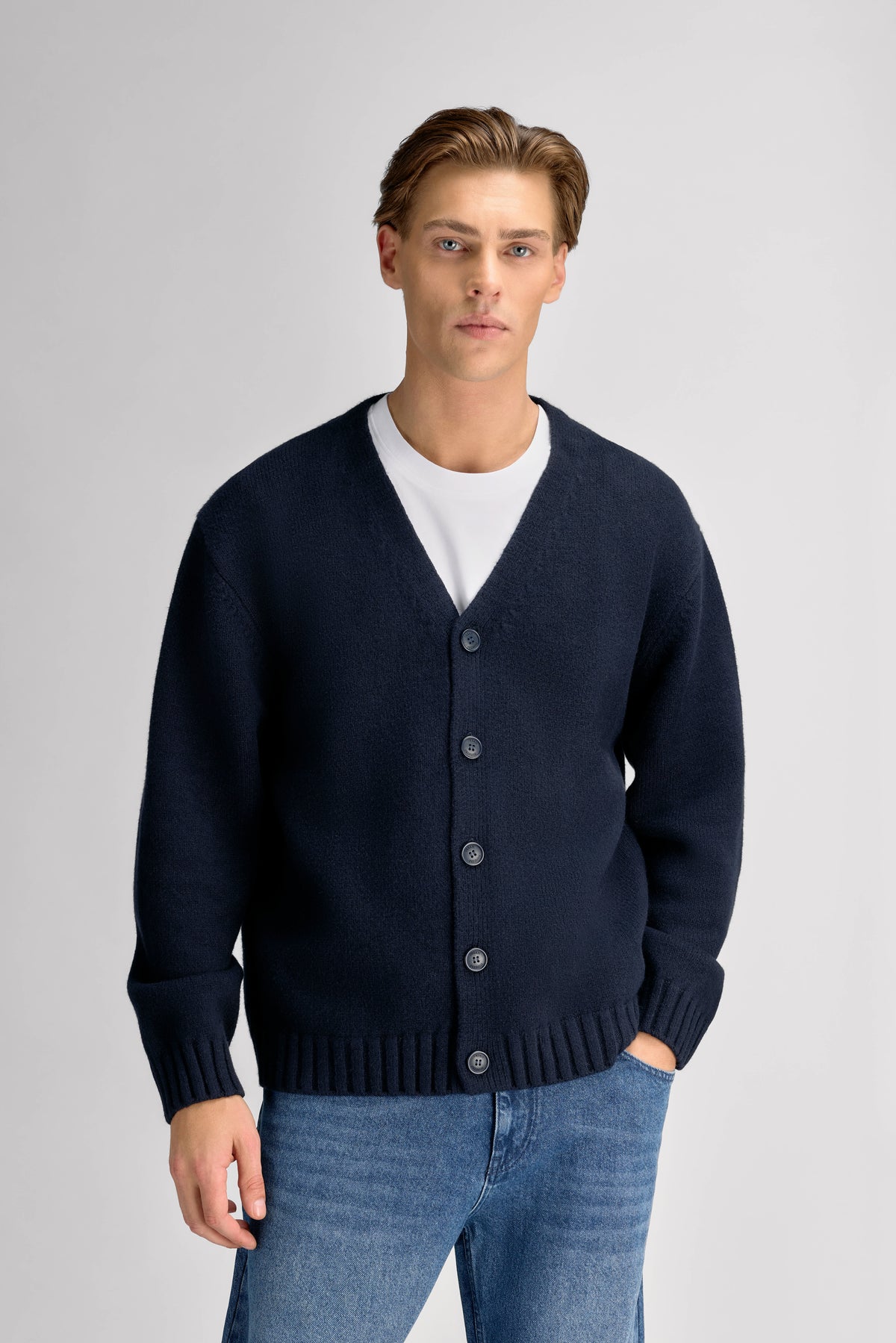 Urban Pioneers Male Conrad Cardigan CARDIGAN DARK NAVY