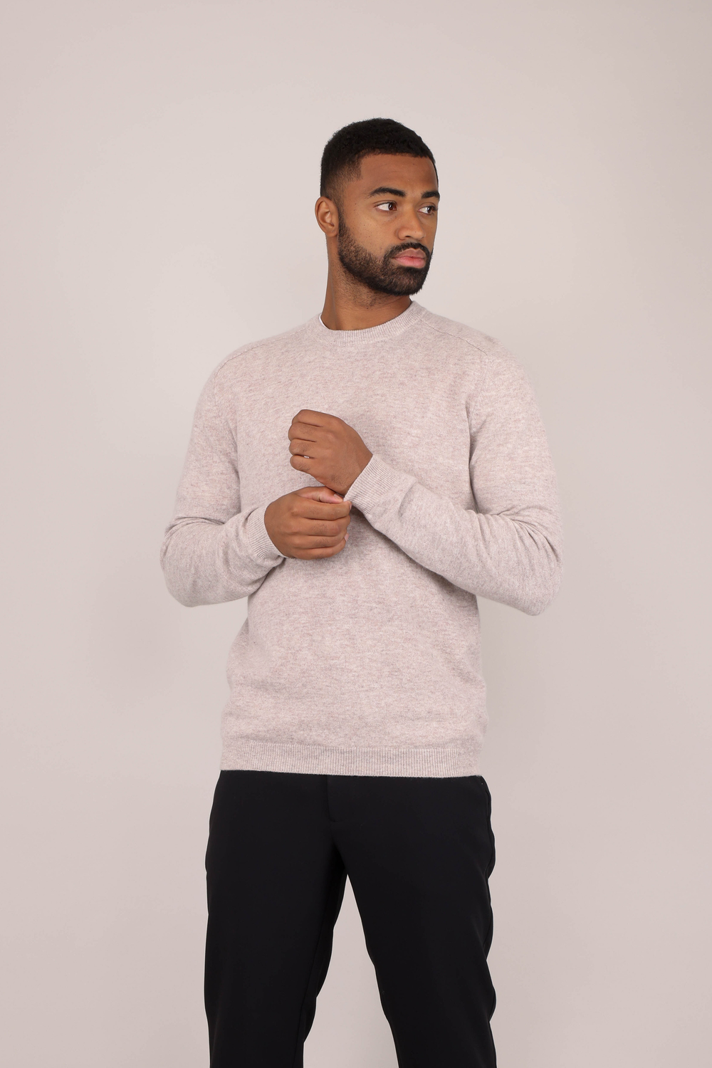 Urban Pioneers Male Constantin Sweater SWEATER LIGHT SAND