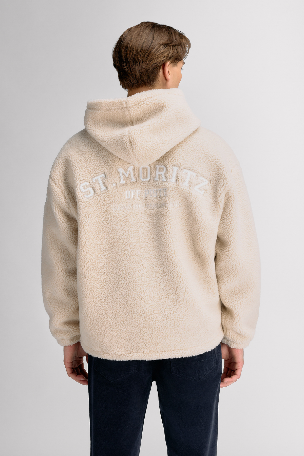 Urban Pioneers Male Corbin Fleece Zip Hoodie JACKET LIGHT SAND