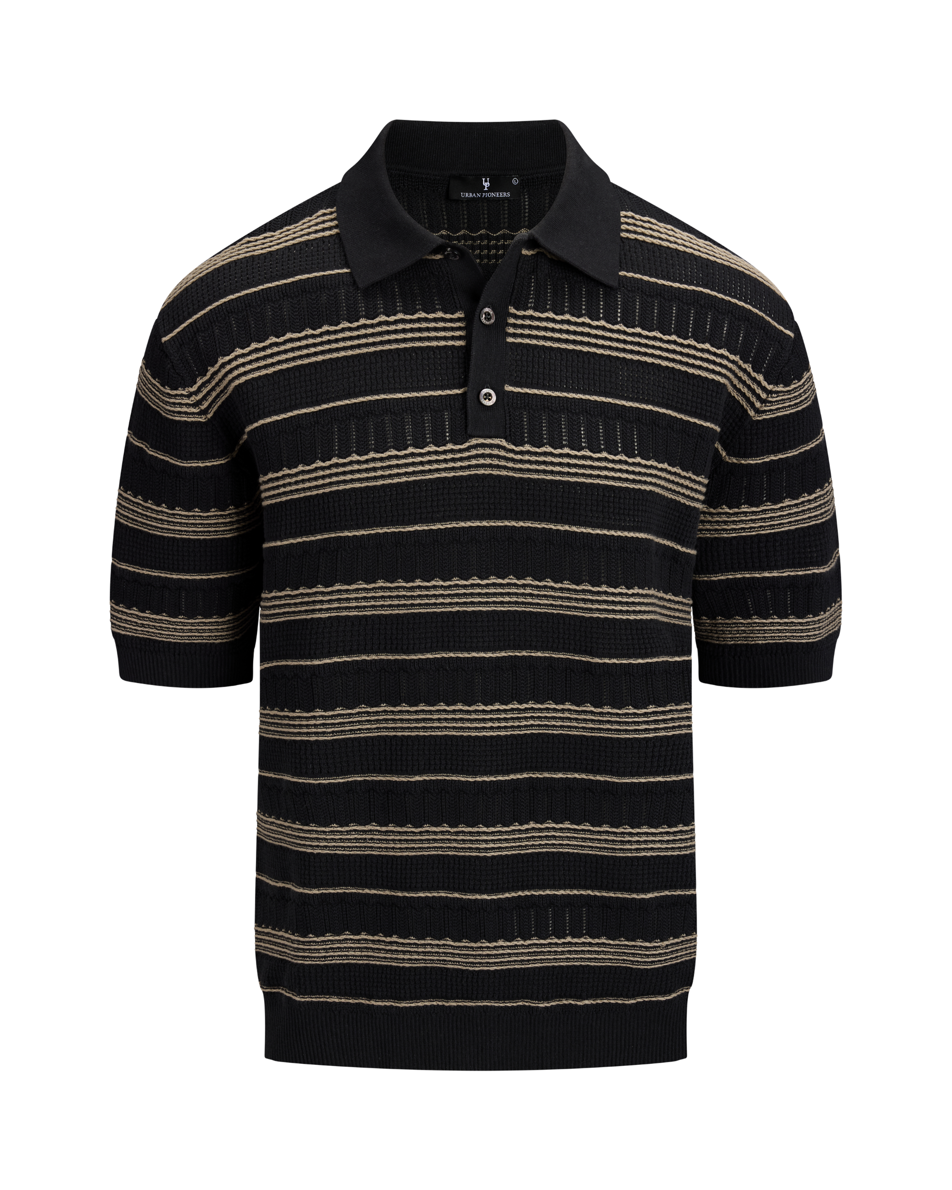 Urban Pioneers Male Corrado Pique PIQUE BLACK