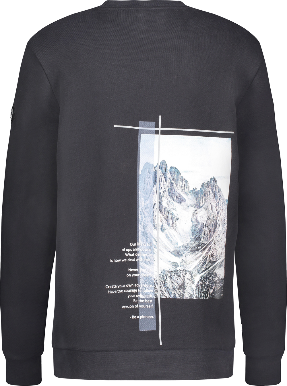 Urban Pioneers Male Crew Sweatshirt SWEATER WASHED BLACK