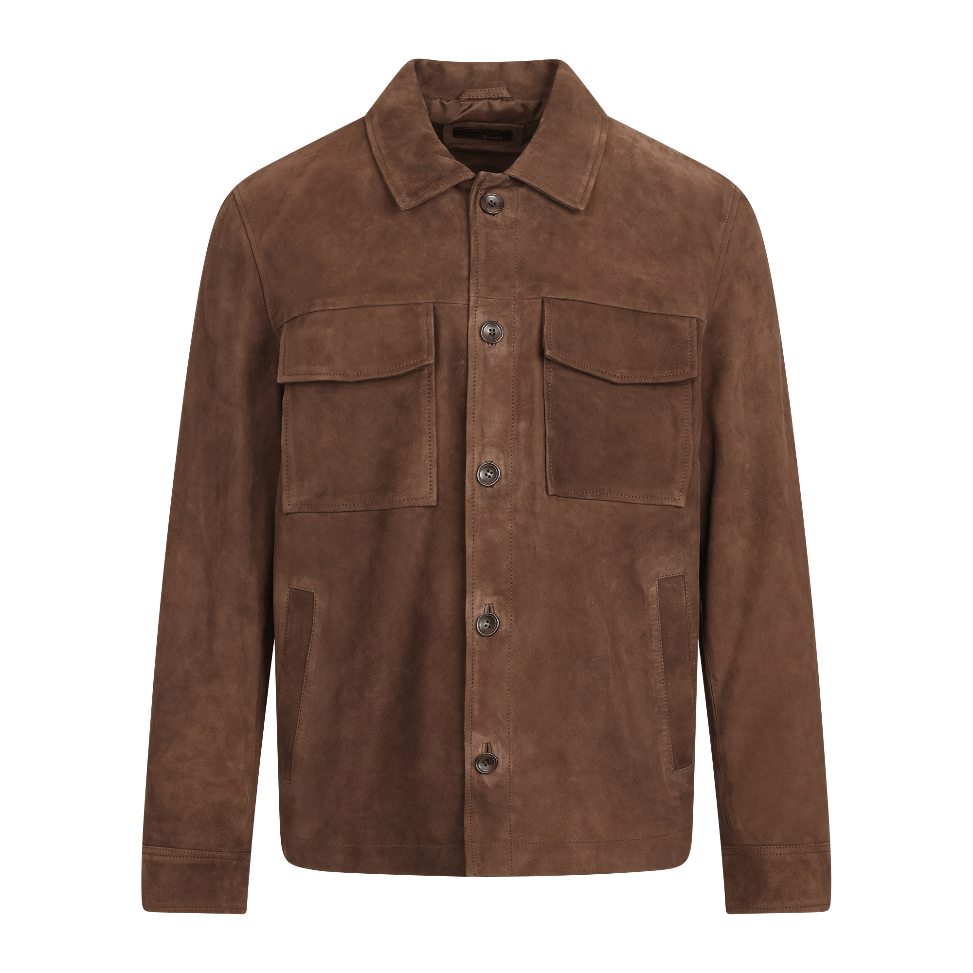 Urban Pioneers Male Cruz Suede SHIRT CHOCOLATE BROWN