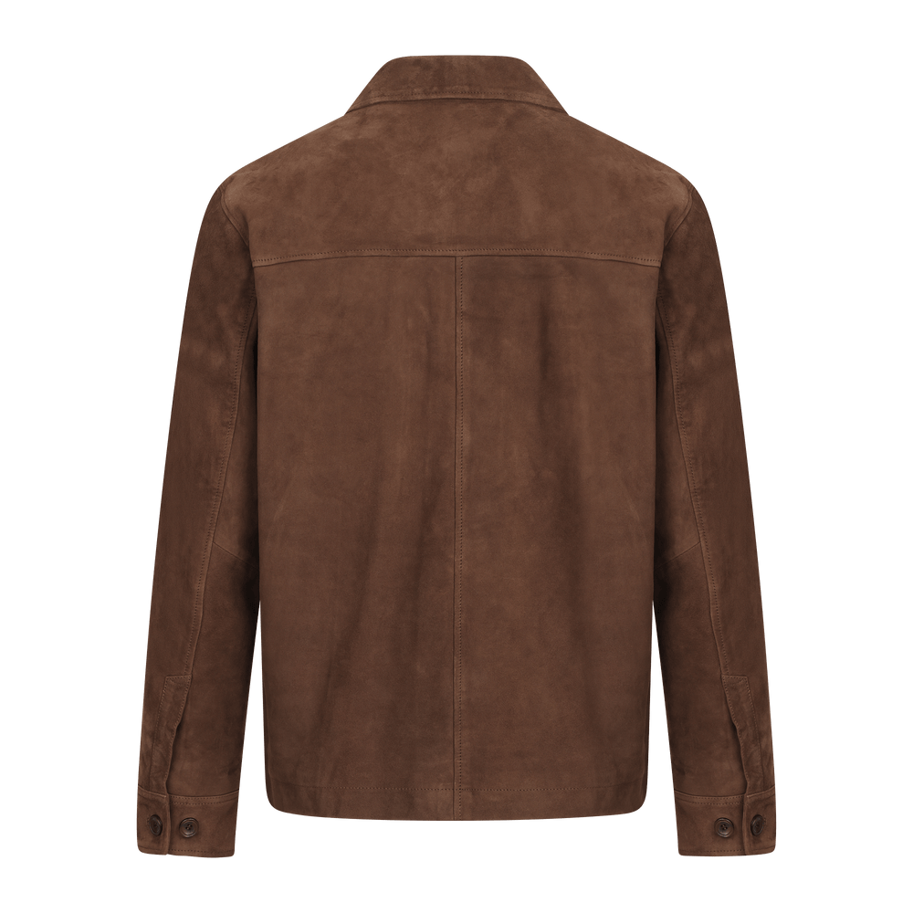 Urban Pioneers Male Cruz Suede SHIRT CHOCOLATE BROWN