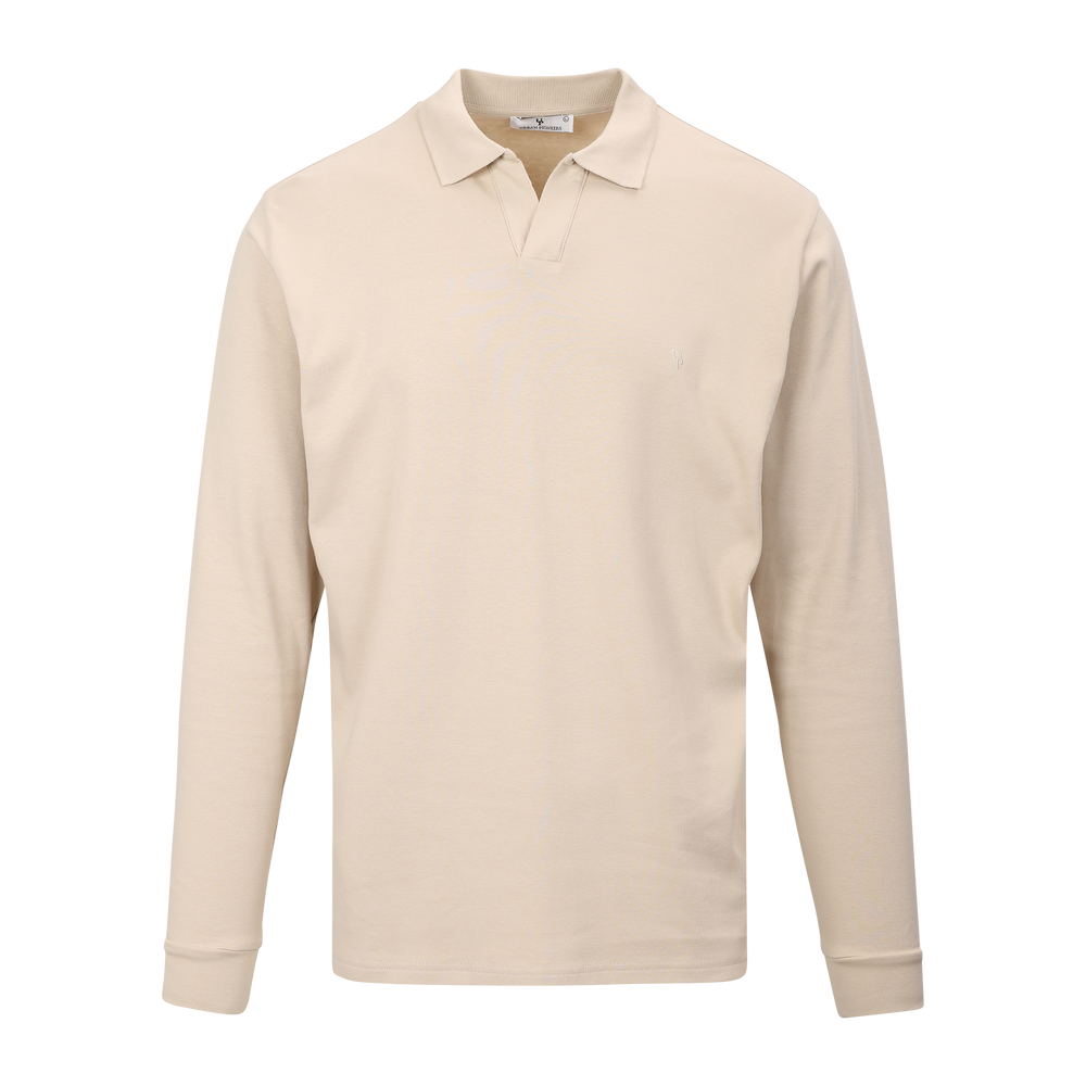 Urban Pioneers Male Dani LS Pique PIQUE LIGHT SAND