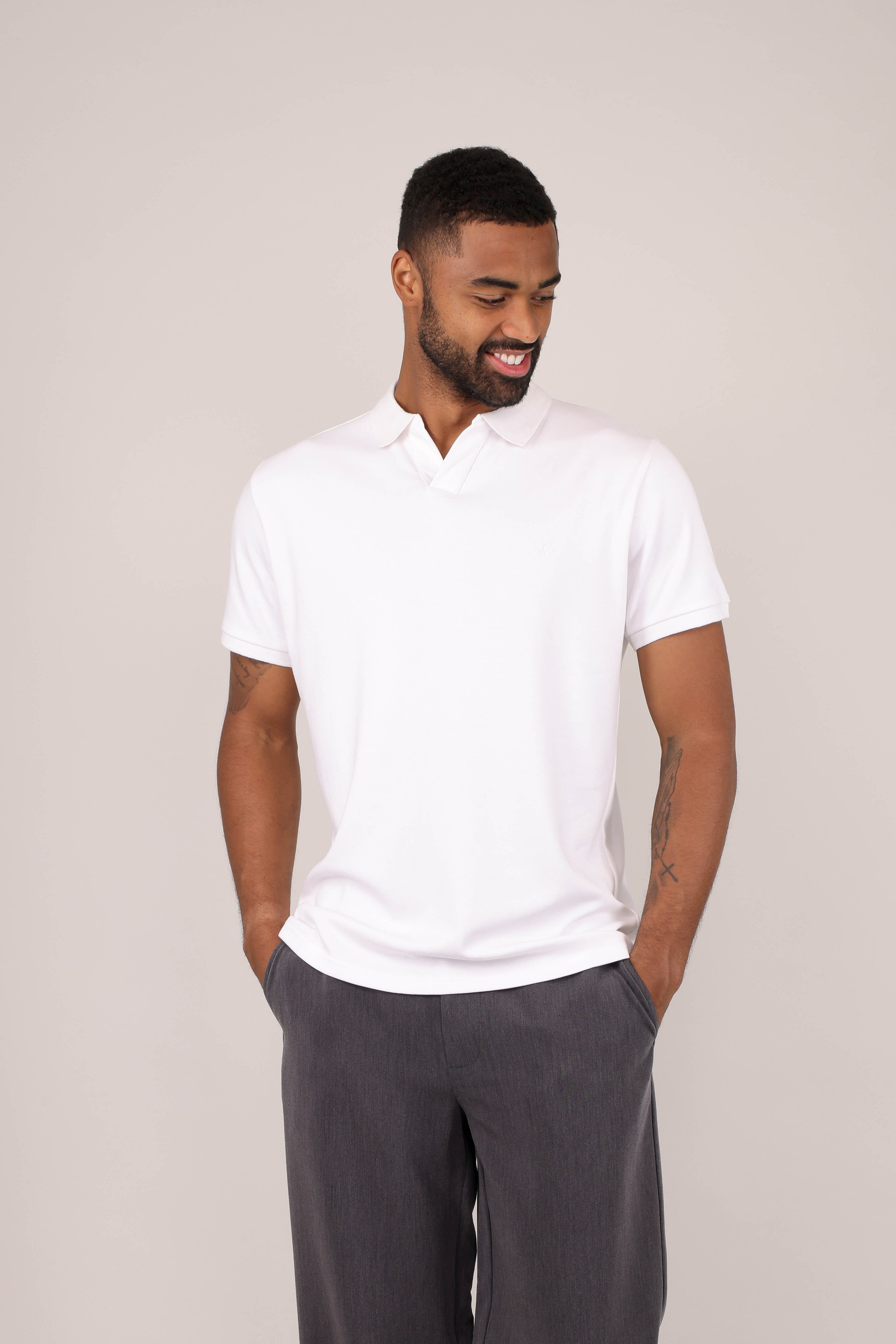 Urban Pioneers Male Dani SS Pique PIQUE WHITE