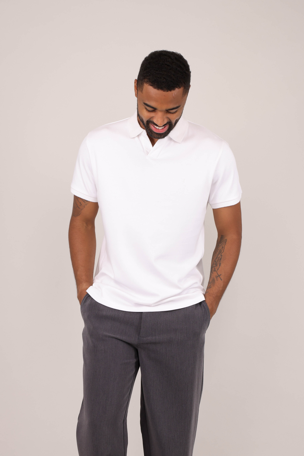 Urban Pioneers Male Dani SS Pique PIQUE WHITE