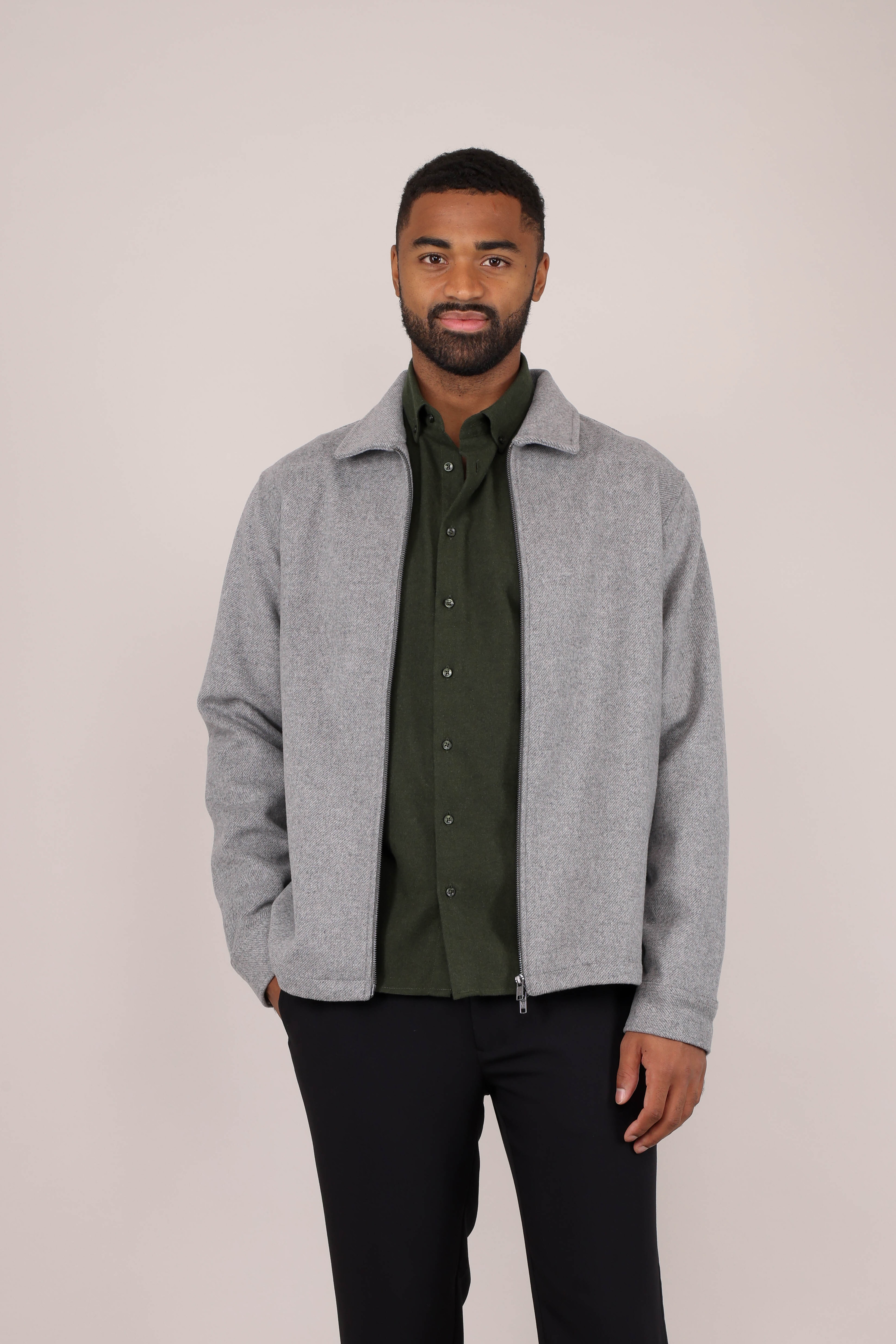 Urban Pioneers Male Danni Overshirt SHIRT GREY