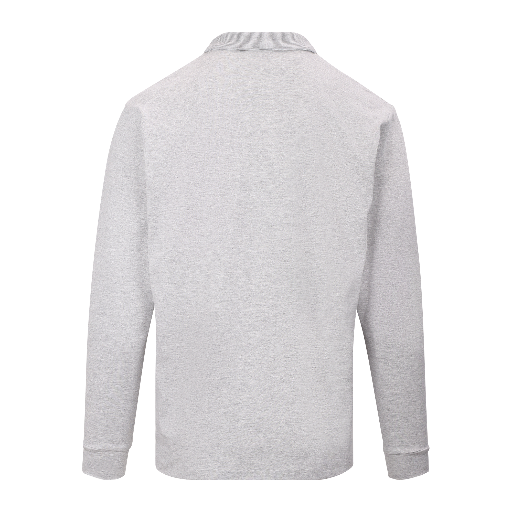 Urban Pioneers Male Denis LS Pique PIQUE LIGHT GREY MELANGE