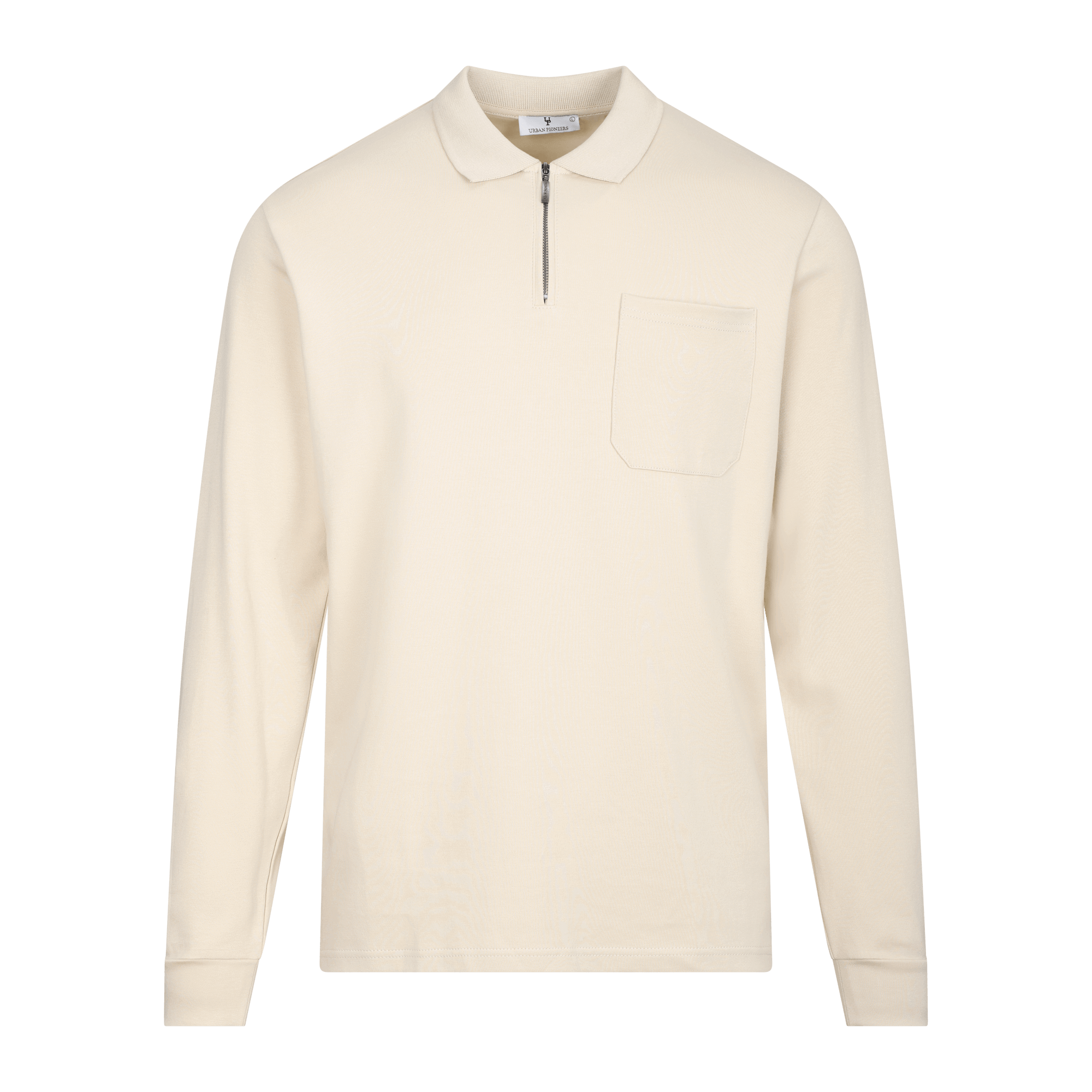 Urban Pioneers Male Denis LS Pique PIQUE LIGHT SAND