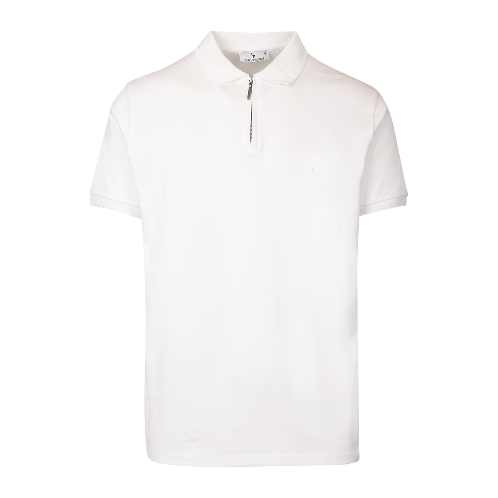 Urban Pioneers Male Denis SS Pique PIQUE WHITE