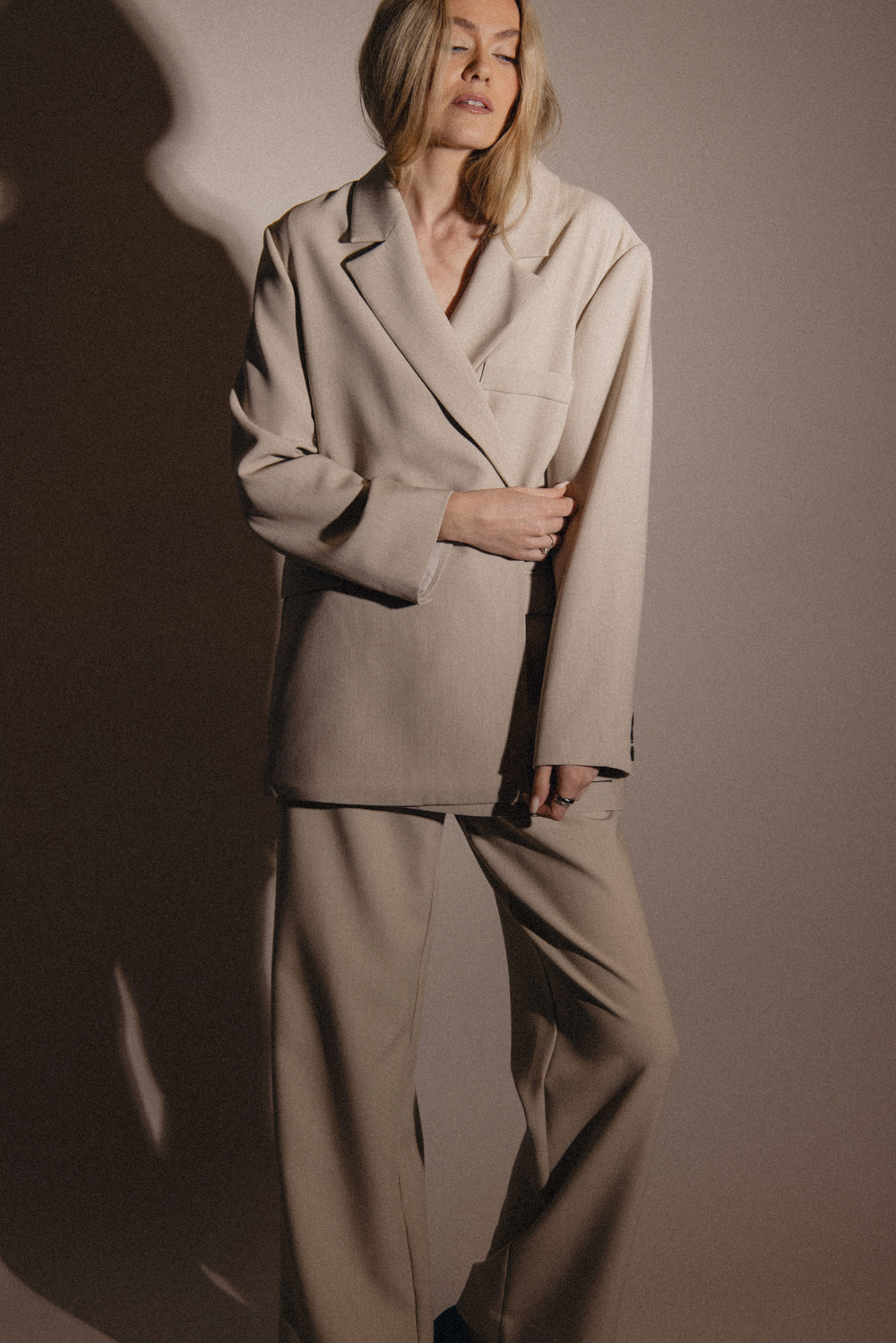 Urban Pioneers Female Devaki Blazer BLAZER SAND MELANGE