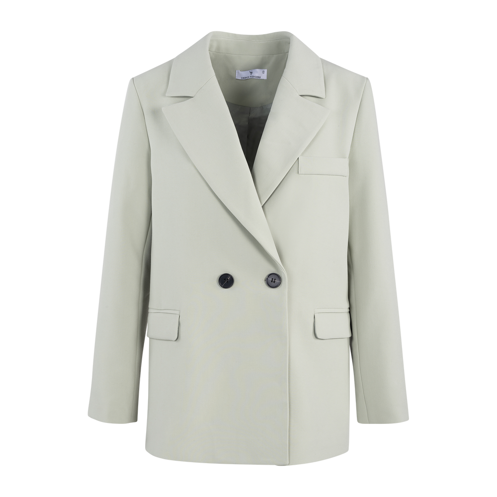 Urban Pioneers Female Devaki Blazer BLAZER LIGHT GREEN MELANGE