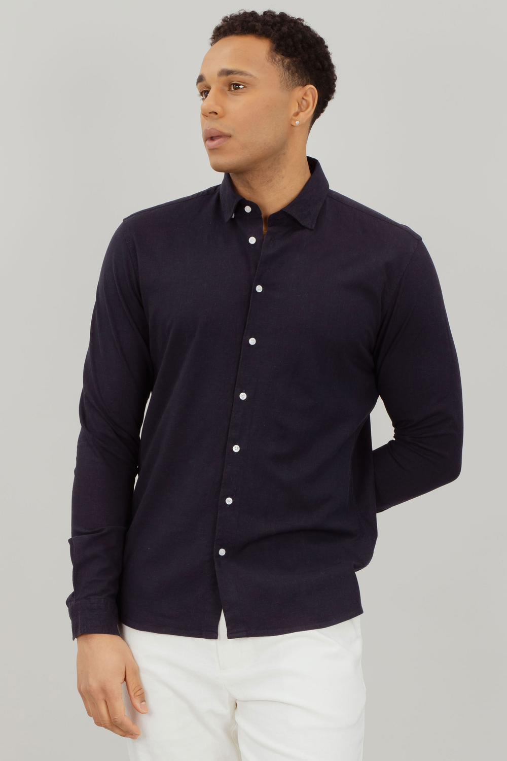 Urban Pioneers Male DiCaprio Shirt SHIRT NAVY