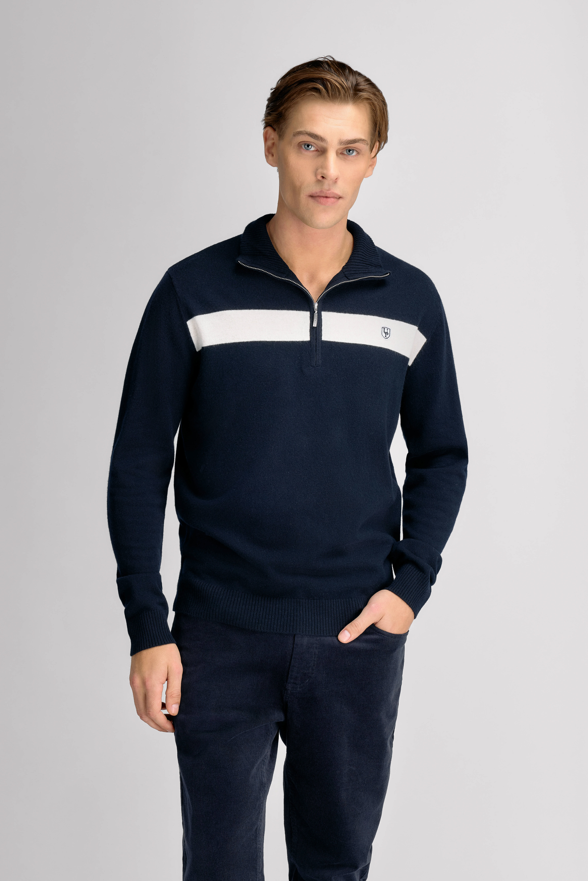Urban Pioneers Male Dolomite Half-zip SWEATER DARK NAVY