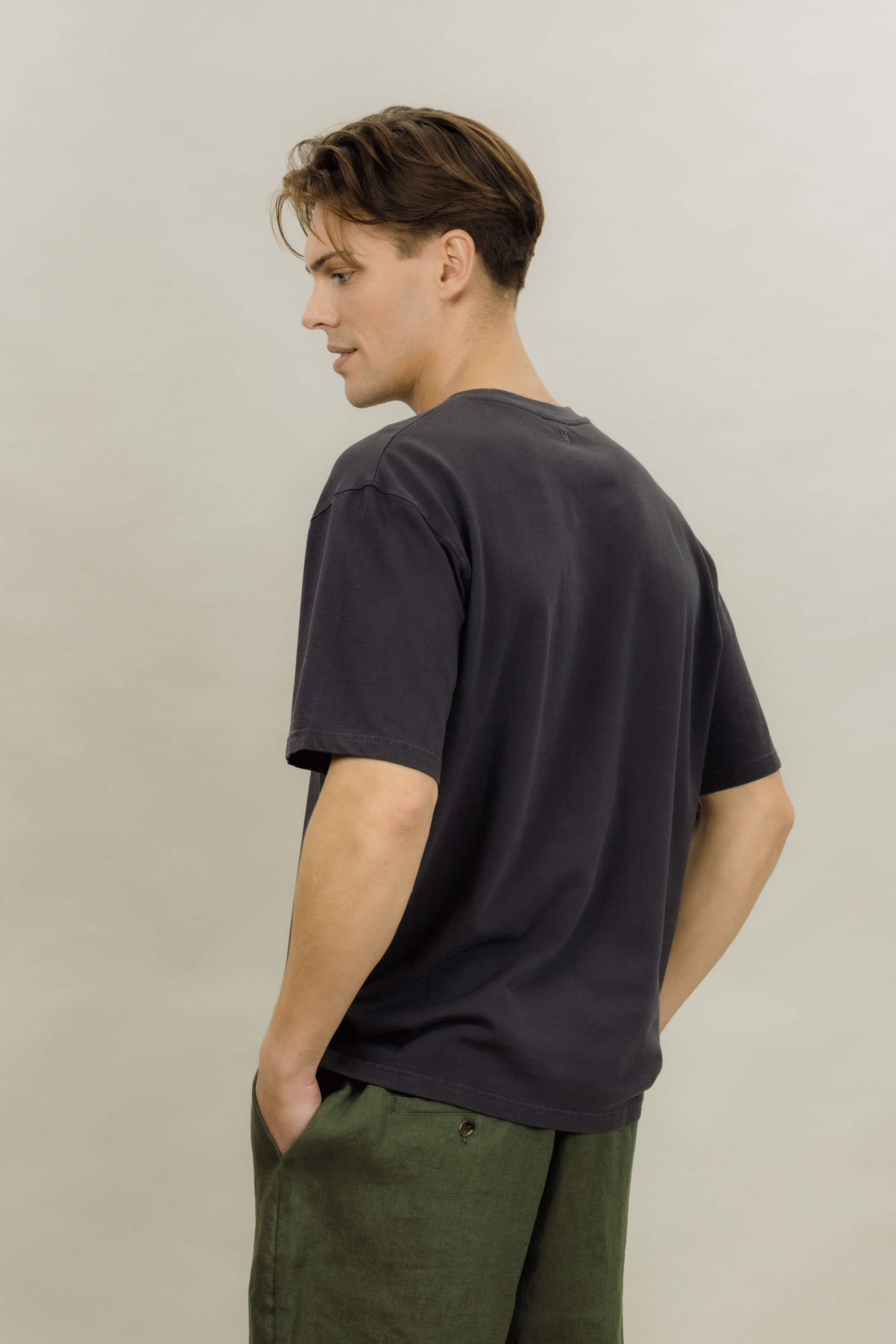 Urban Pioneers Male Donato Tee T-SHIRT CHARCOAL