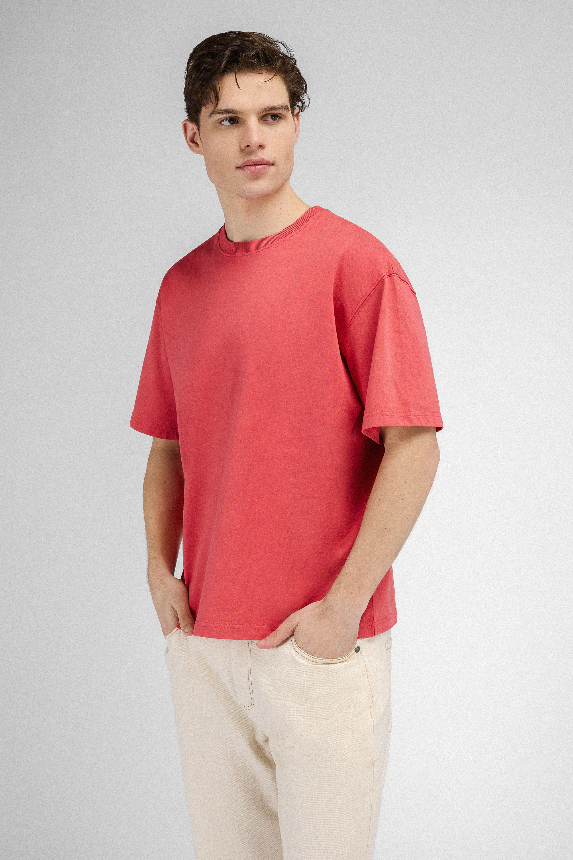 Urban Pioneers Male Donato Tee T-SHIRT WASHED RED