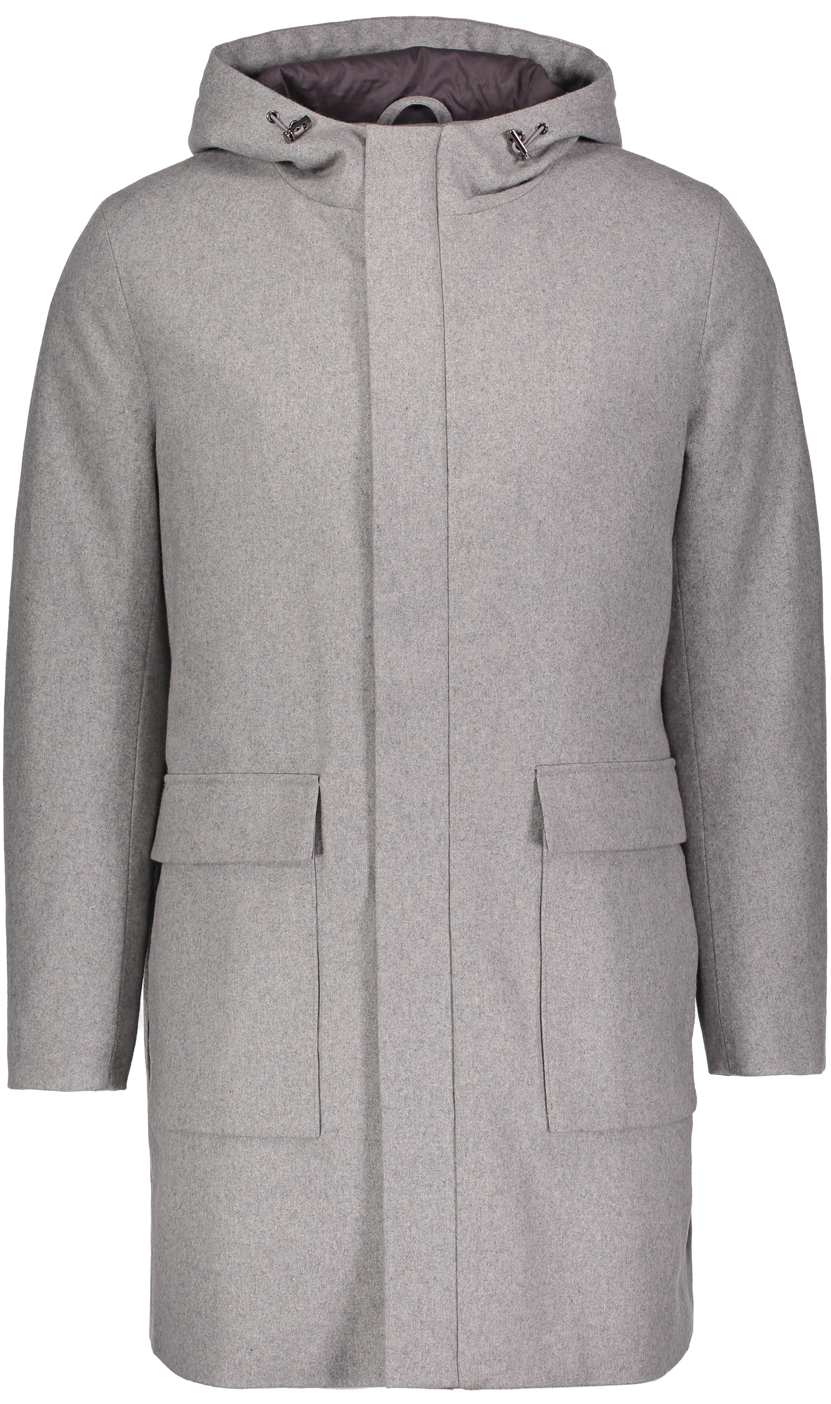 Urban Pioneers Male Donnie Wool Parka PARKA LIGHT GREY MELANGE