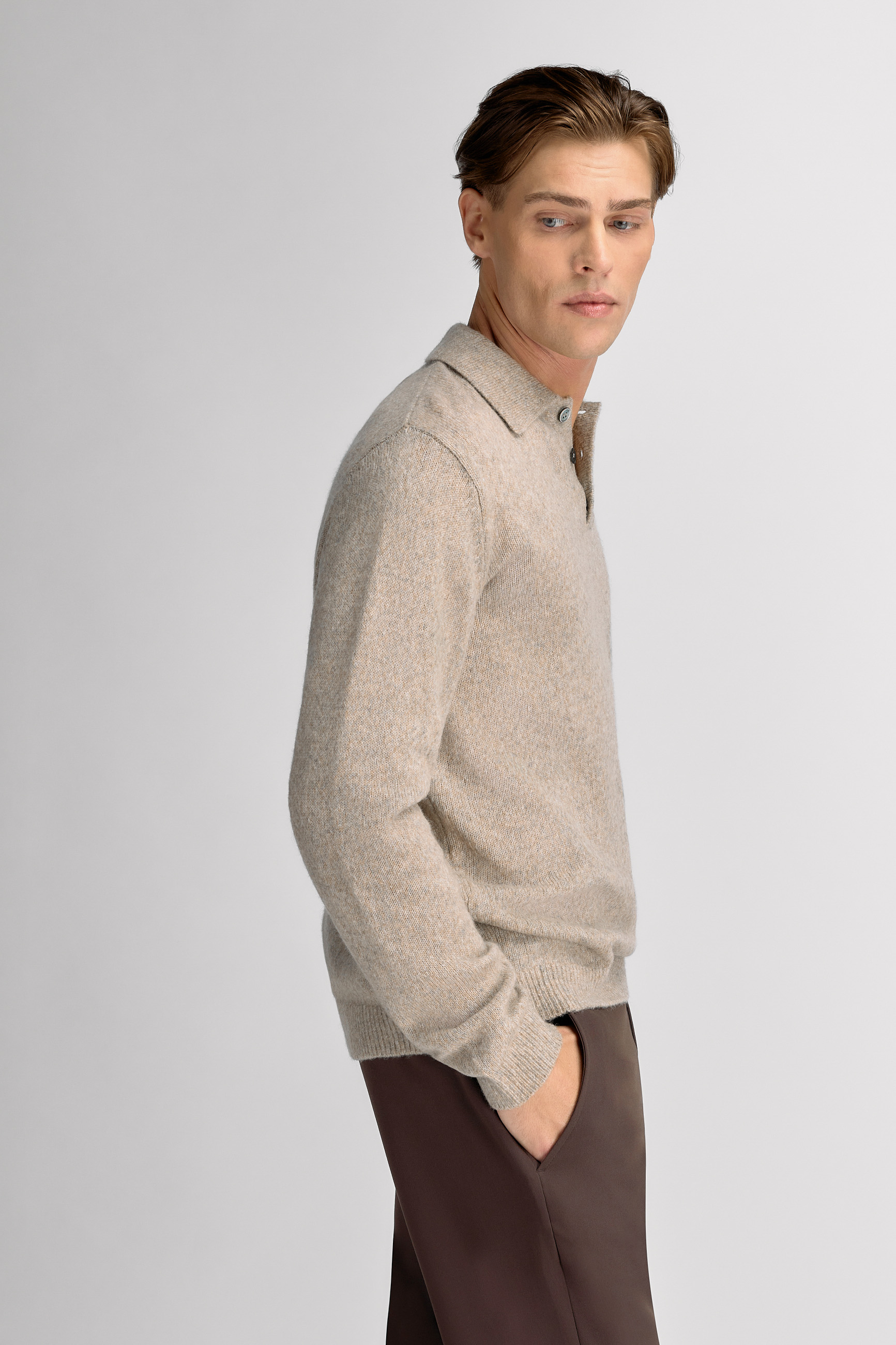 Urban Pioneers Male Edmund Sweater SWEATER SAND MELANGE