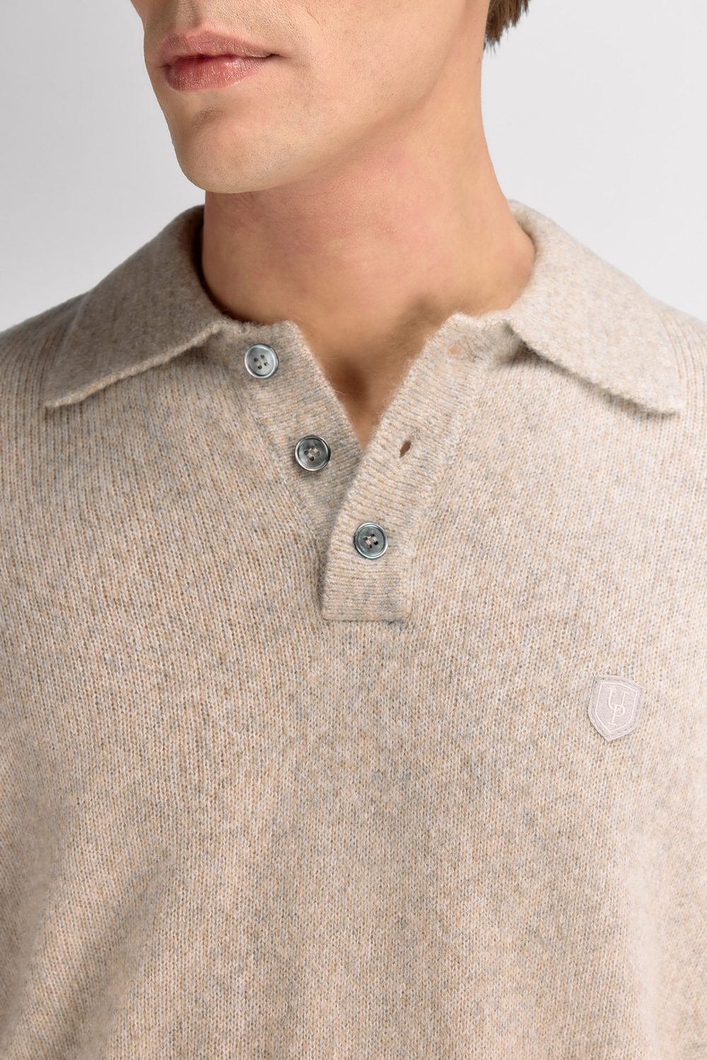 Urban Pioneers Male Edmund Sweater SWEATER SAND MELANGE