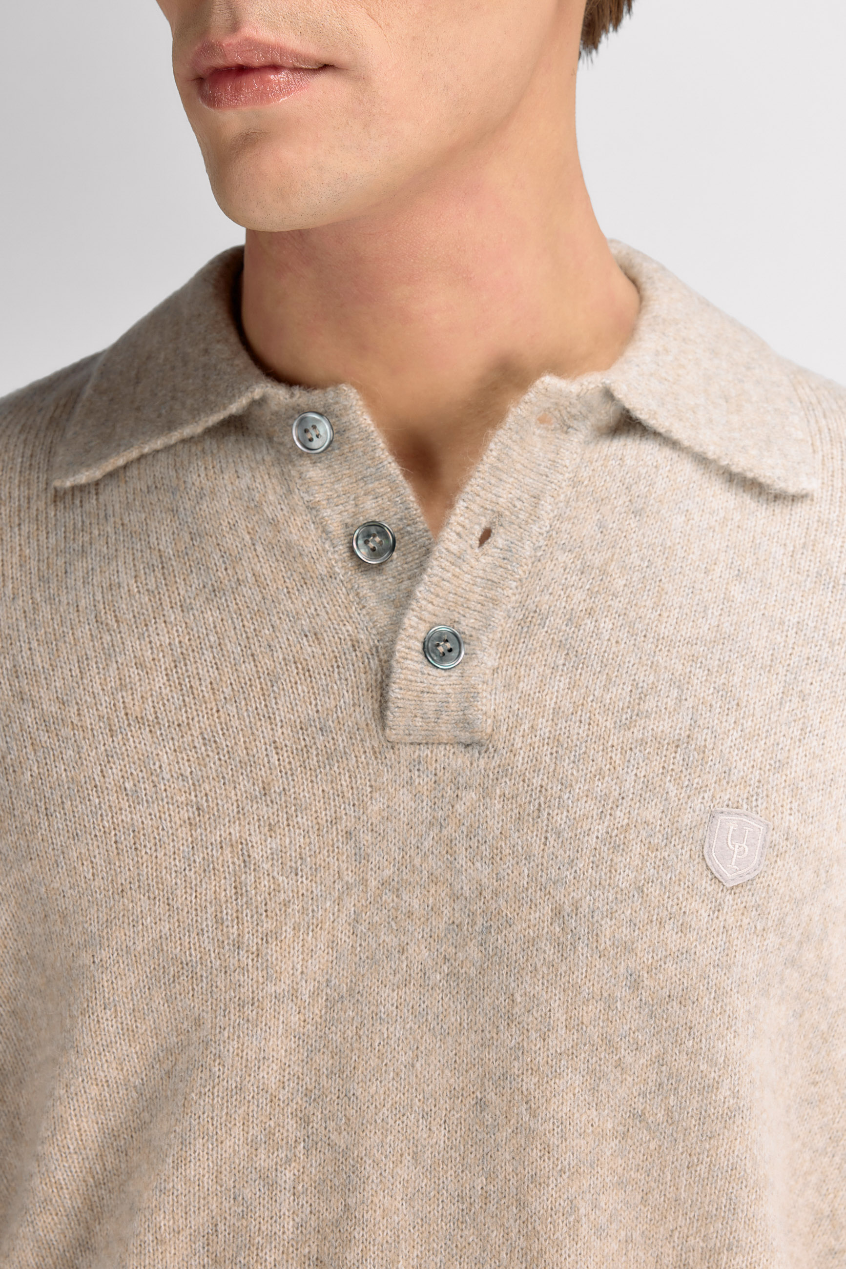 Urban Pioneers Male Edmund Sweater SWEATER SAND MELANGE