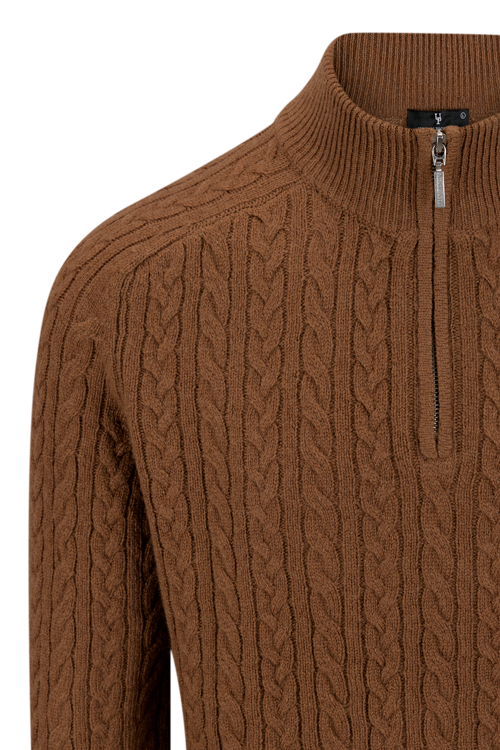 Urban Pioneers Male Edward Half-Zip SWEATER TOFFEE