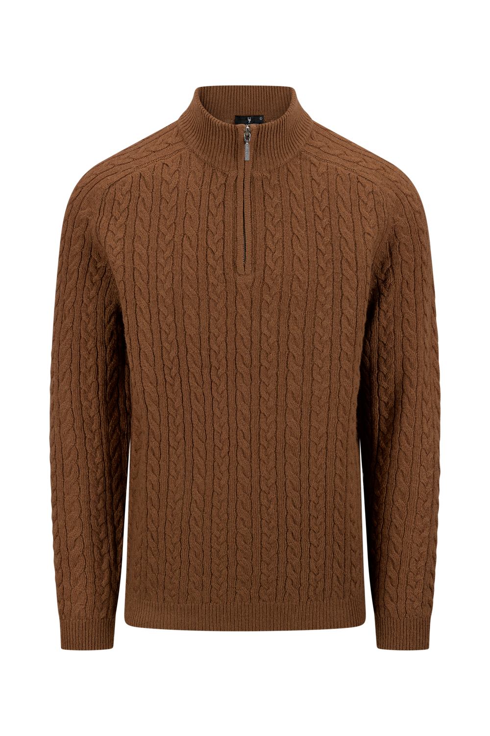 Urban Pioneers Male Edward Half-Zip SWEATER TOFFEE