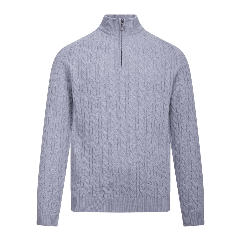 Urban Pioneers Male Edward Half-zip SWEATER DENIM