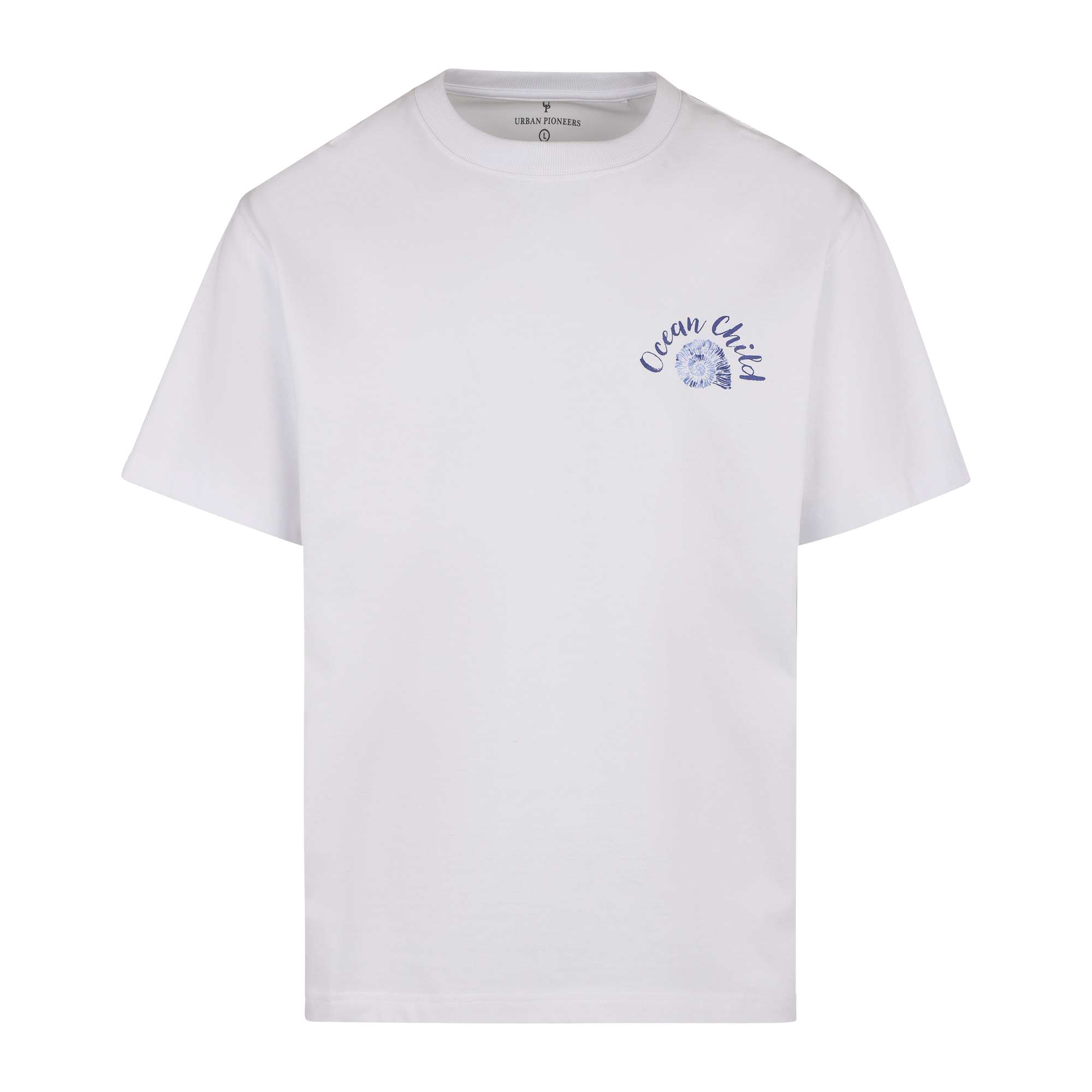 Urban Pioneers Male Enea Tee T-SHIRT WHITE OCEAN CHILD
