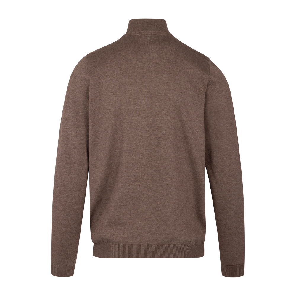 Urban Pioneers Male Espen Half-zip SWEATER MID BROWN