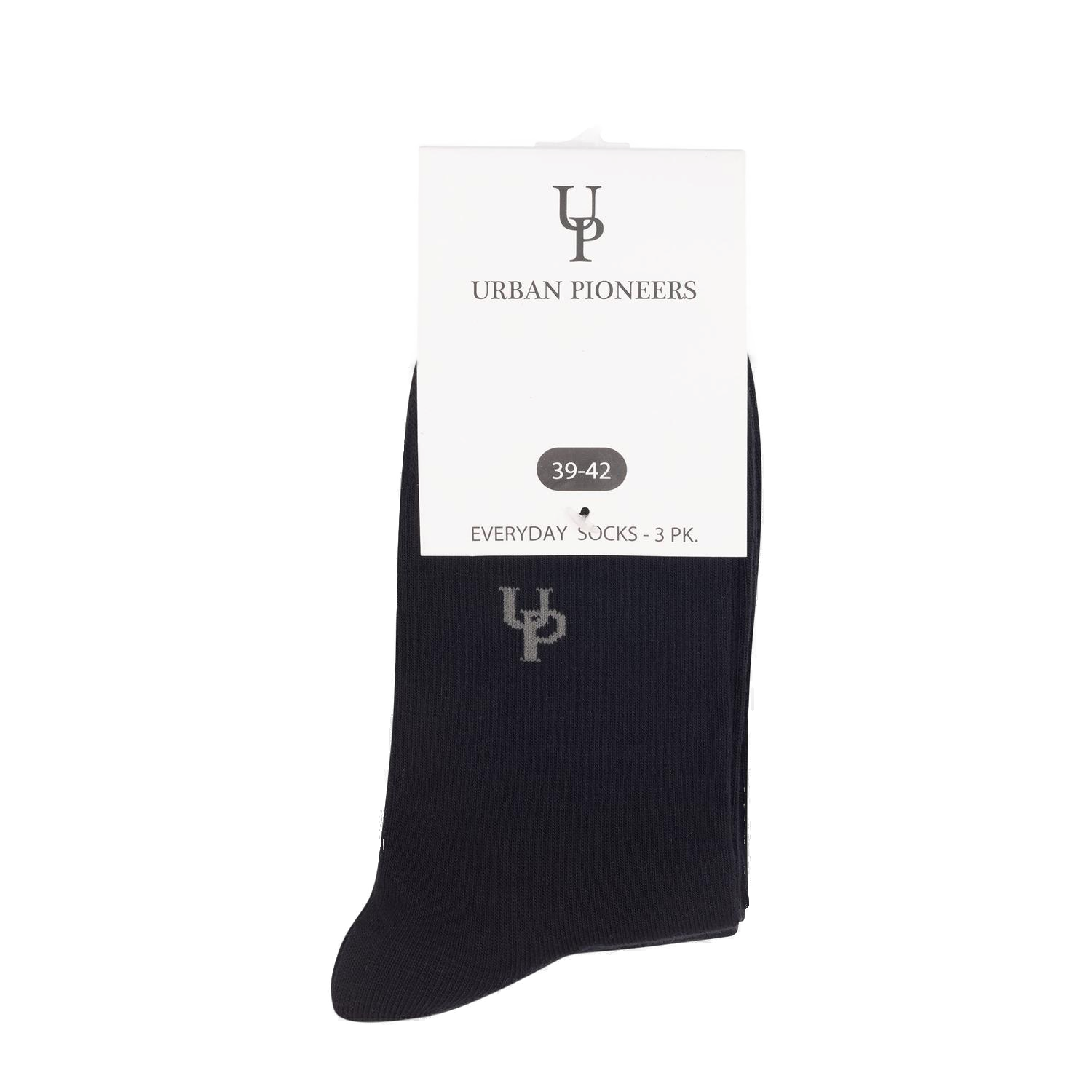 Urban Pioneers Uni Everyday Socks SOCKS BLACK