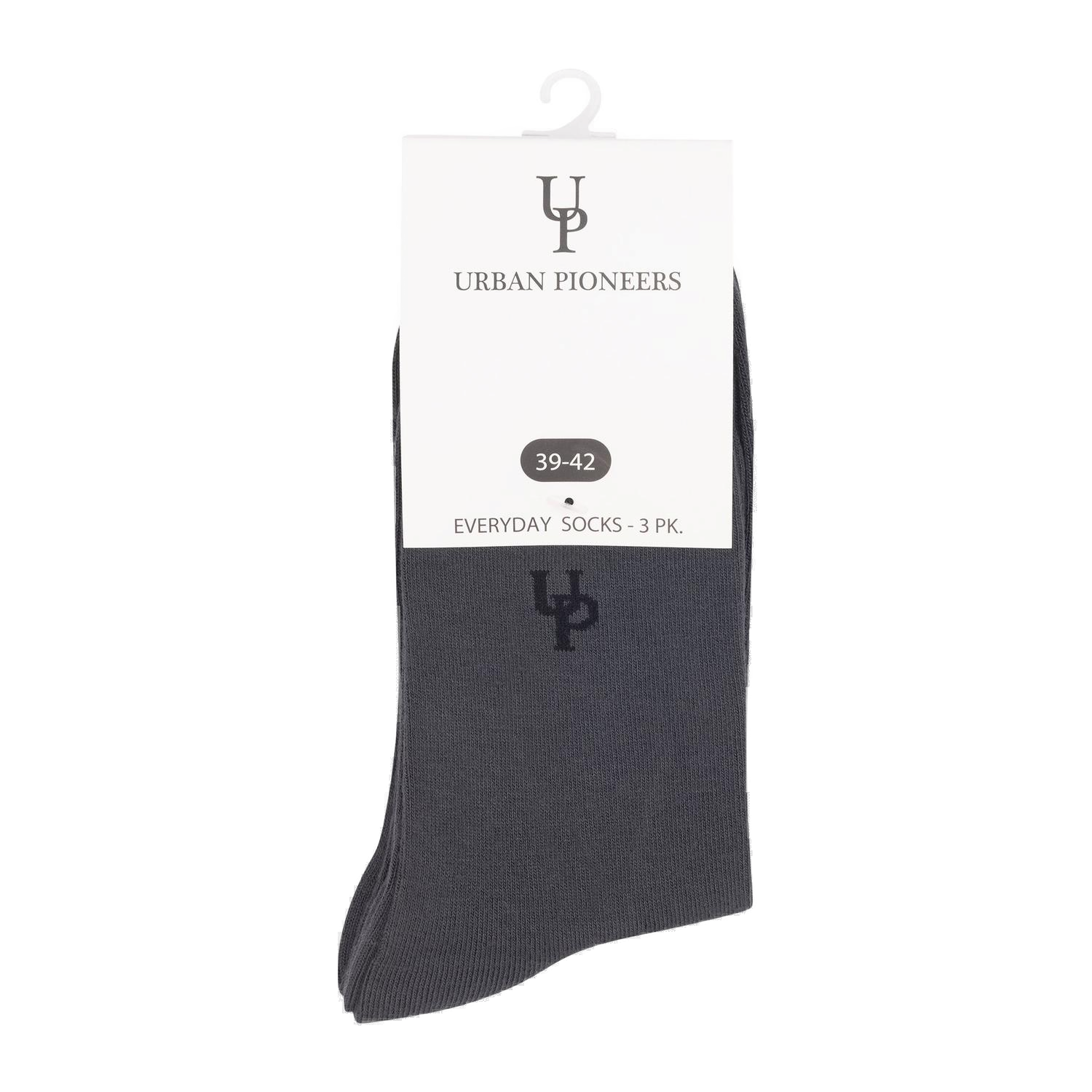 Urban Pioneers Uni Everyday Socks SOCKS CHARCOAL