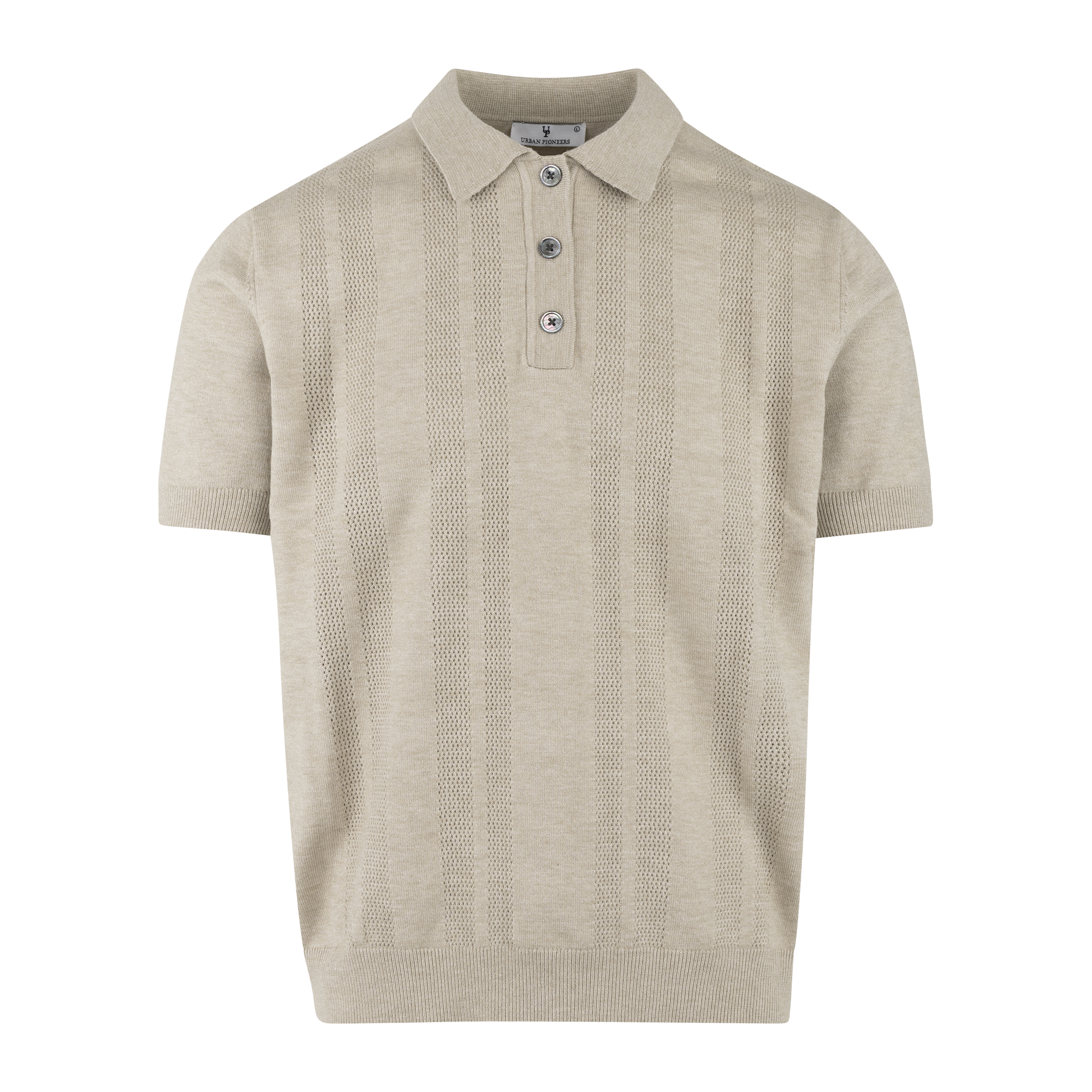 Urban Pioneers Male Fabio Pique PIQUE LIGHT SAND