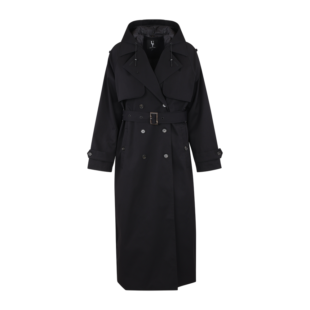 Urban Pioneers Female Fadoua Trench COAT BLACK
