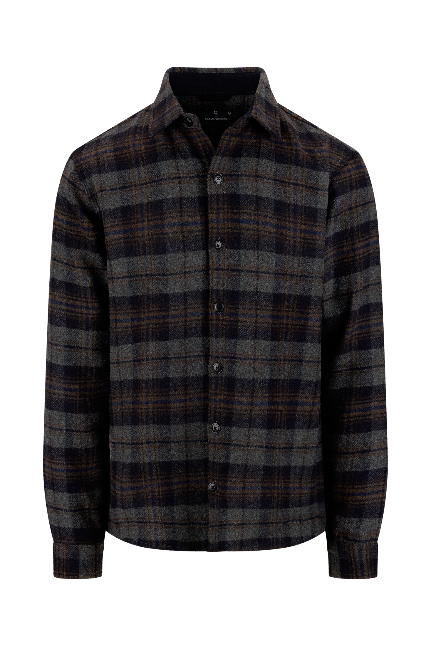 Urban Pioneers Male Felix LS Shirt SHIRT NAVY CHECK