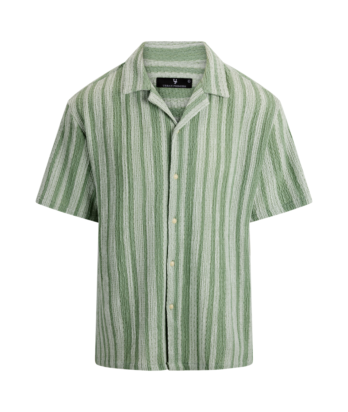 Urban Pioneers Male Ferrara SS Shirt SS SHIRT LIGHT GREEN