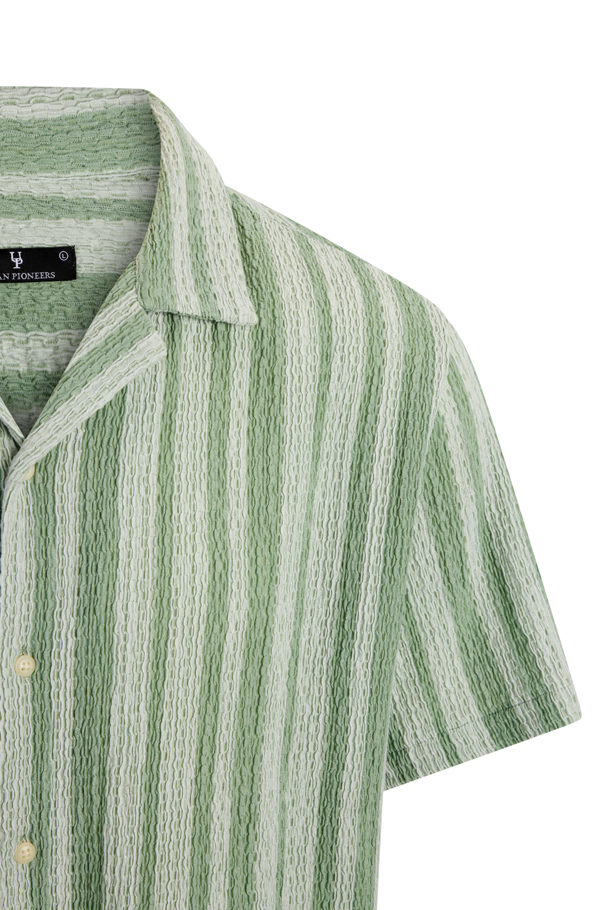 Urban Pioneers Male Ferrara SS Shirt SS SHIRT LIGHT GREEN